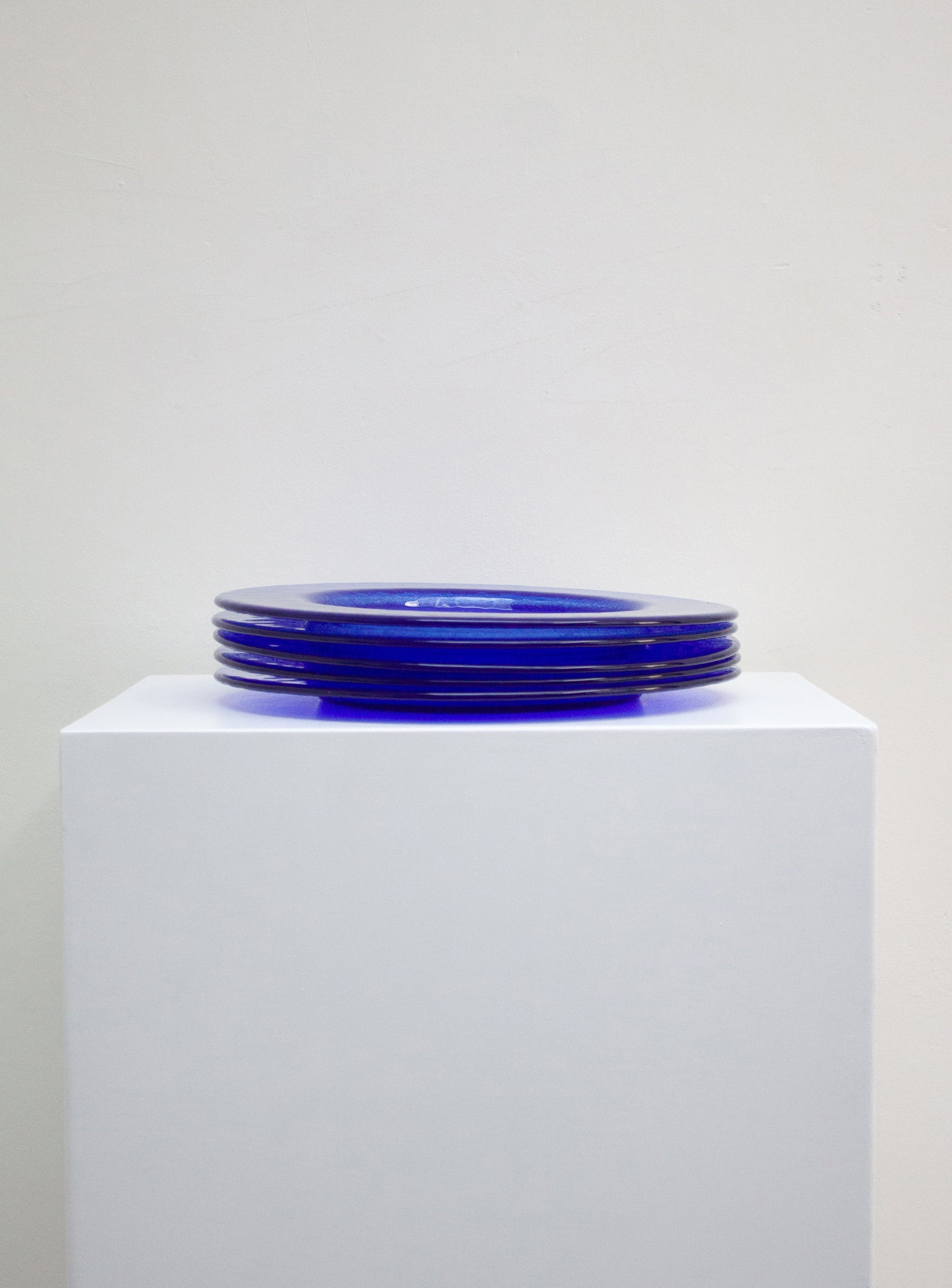 Blue Glass Charger Plates