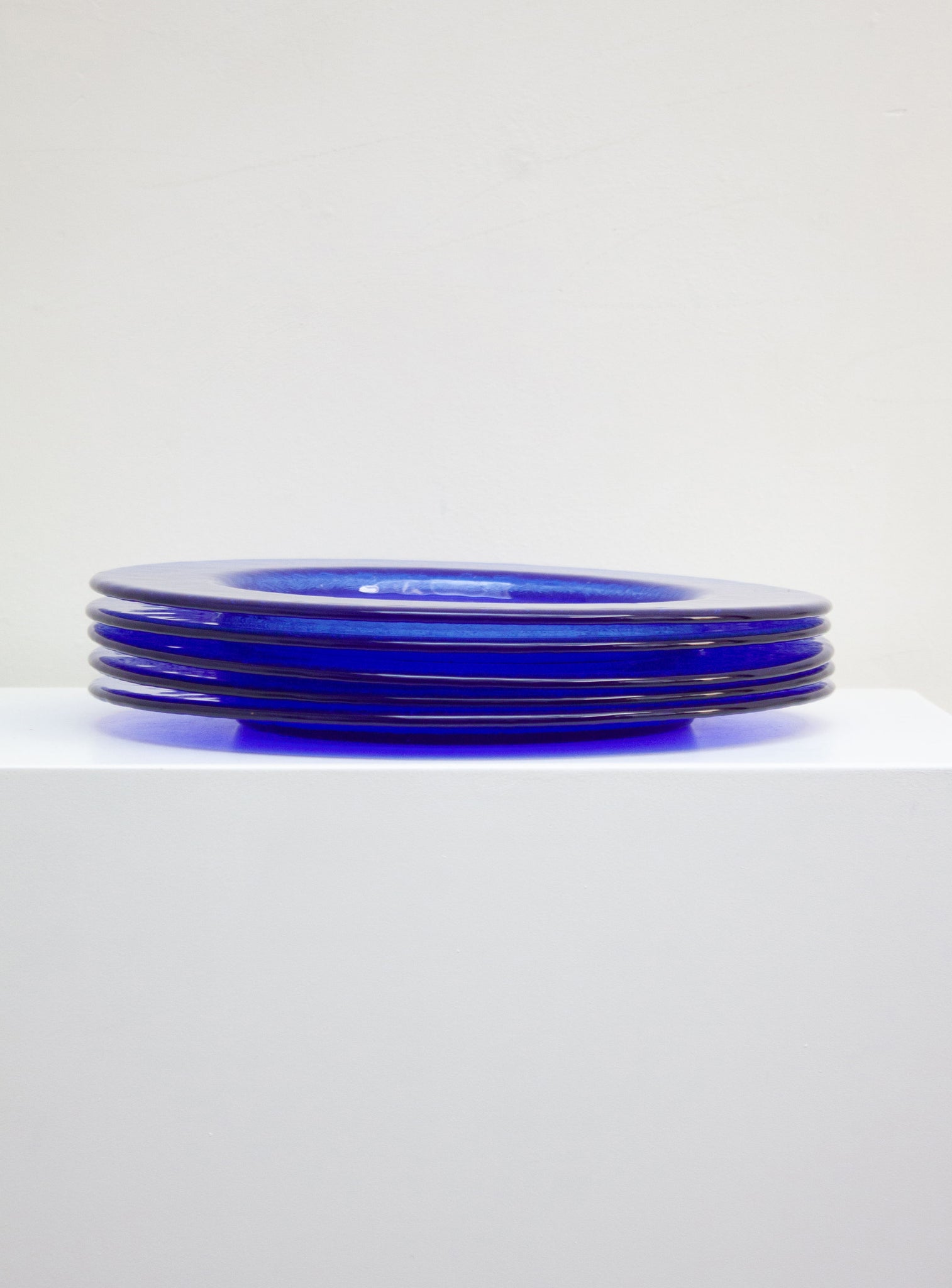 Blue Glass Charger Plates