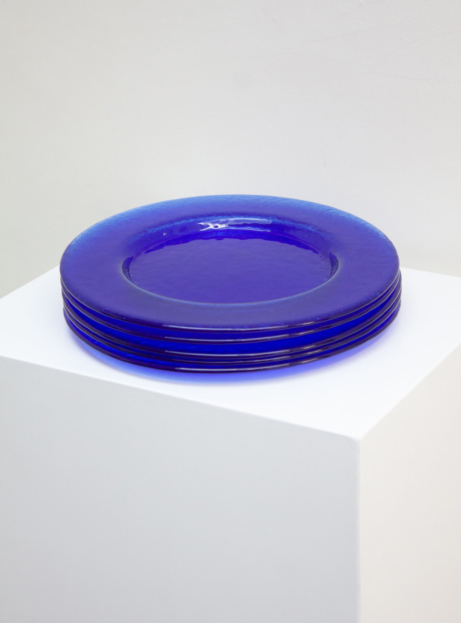 Blue Glass Charger Plates