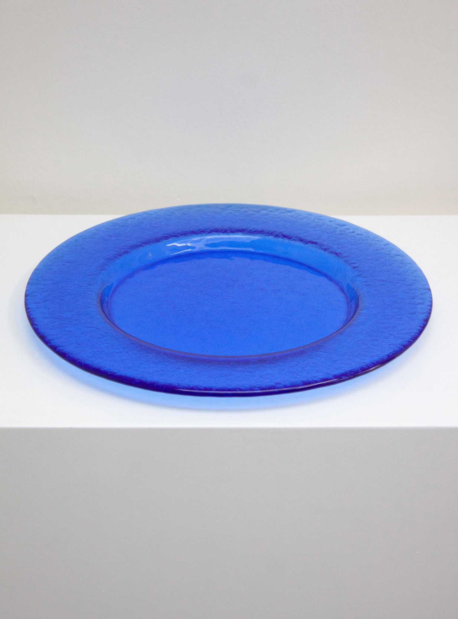 Blue Glass Charger Plates