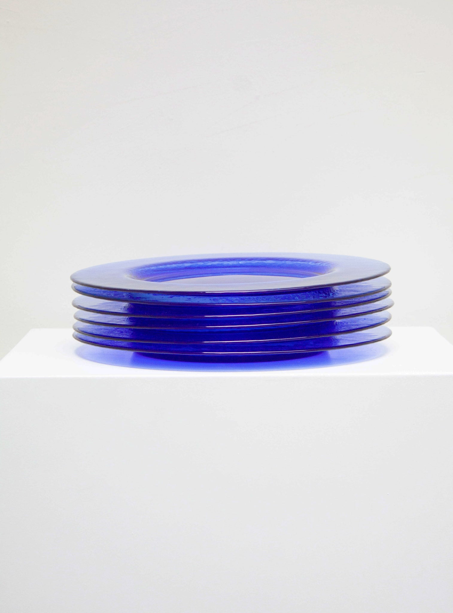 Blue Glass Charger Plates