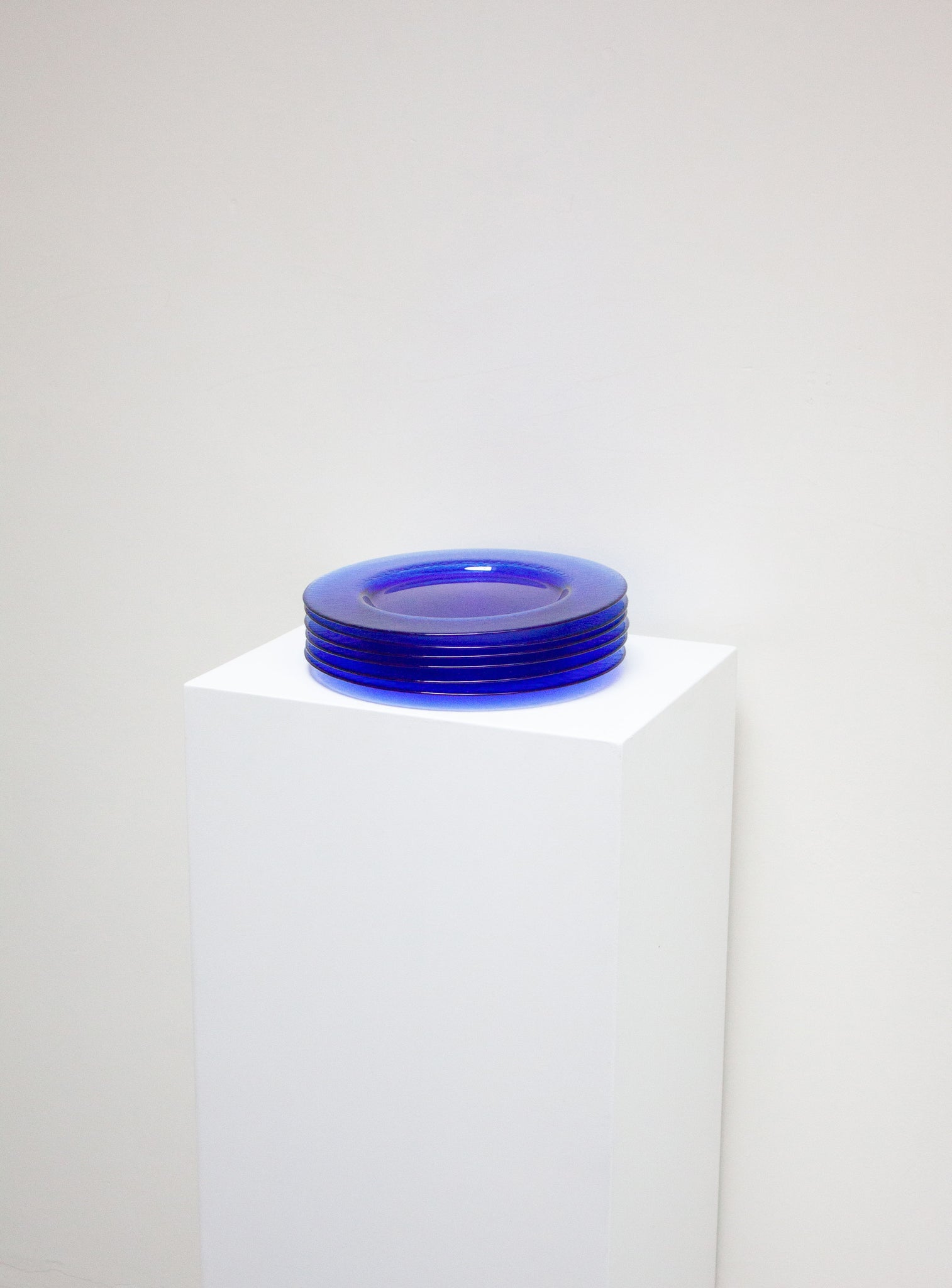 Blue Glass Charger Plates
