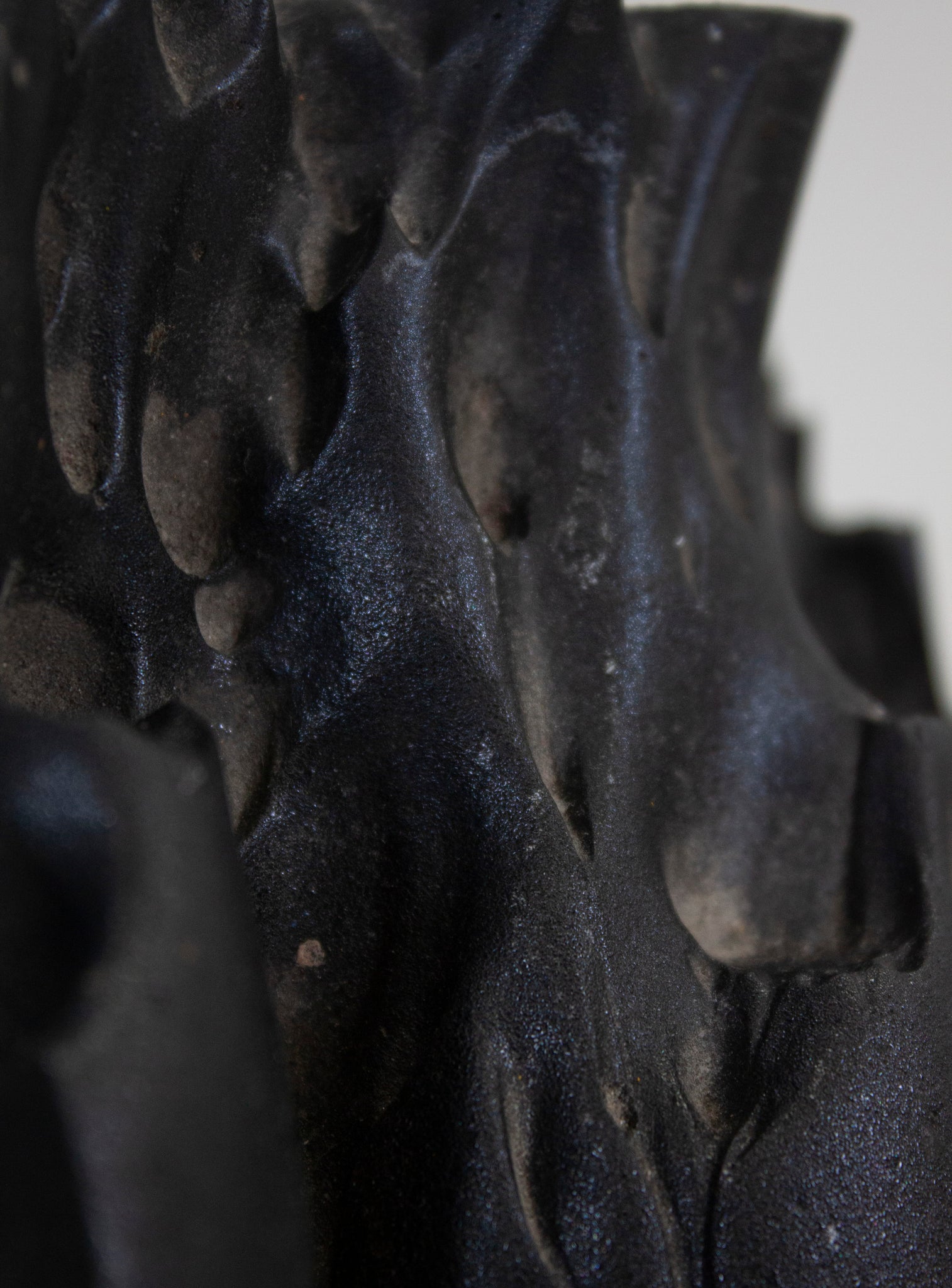 Brutalist Heavy Black Stone Bookends