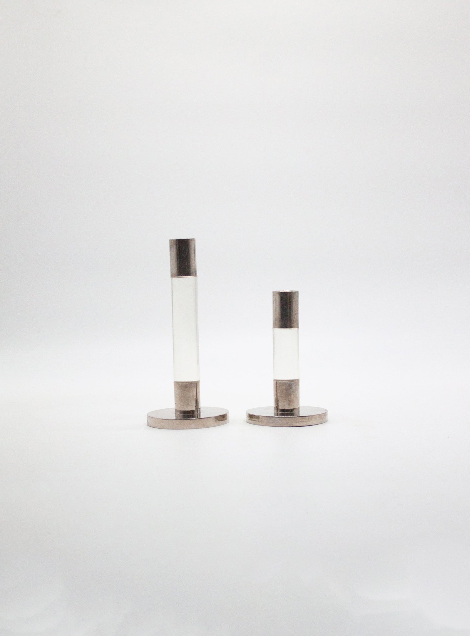 Caravell Design Lucite Candle Holders
