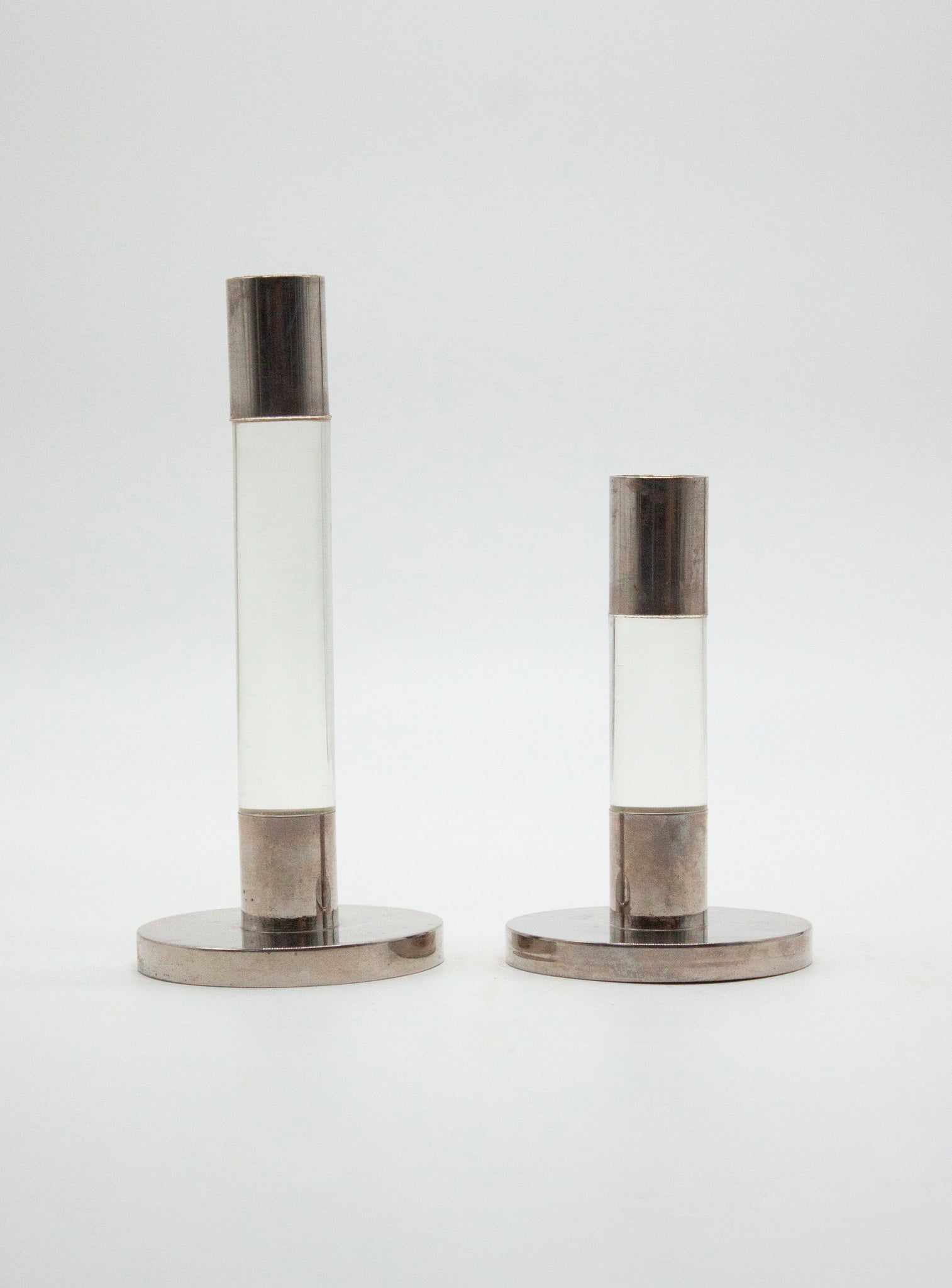 Caravell Design Lucite Candle Holders