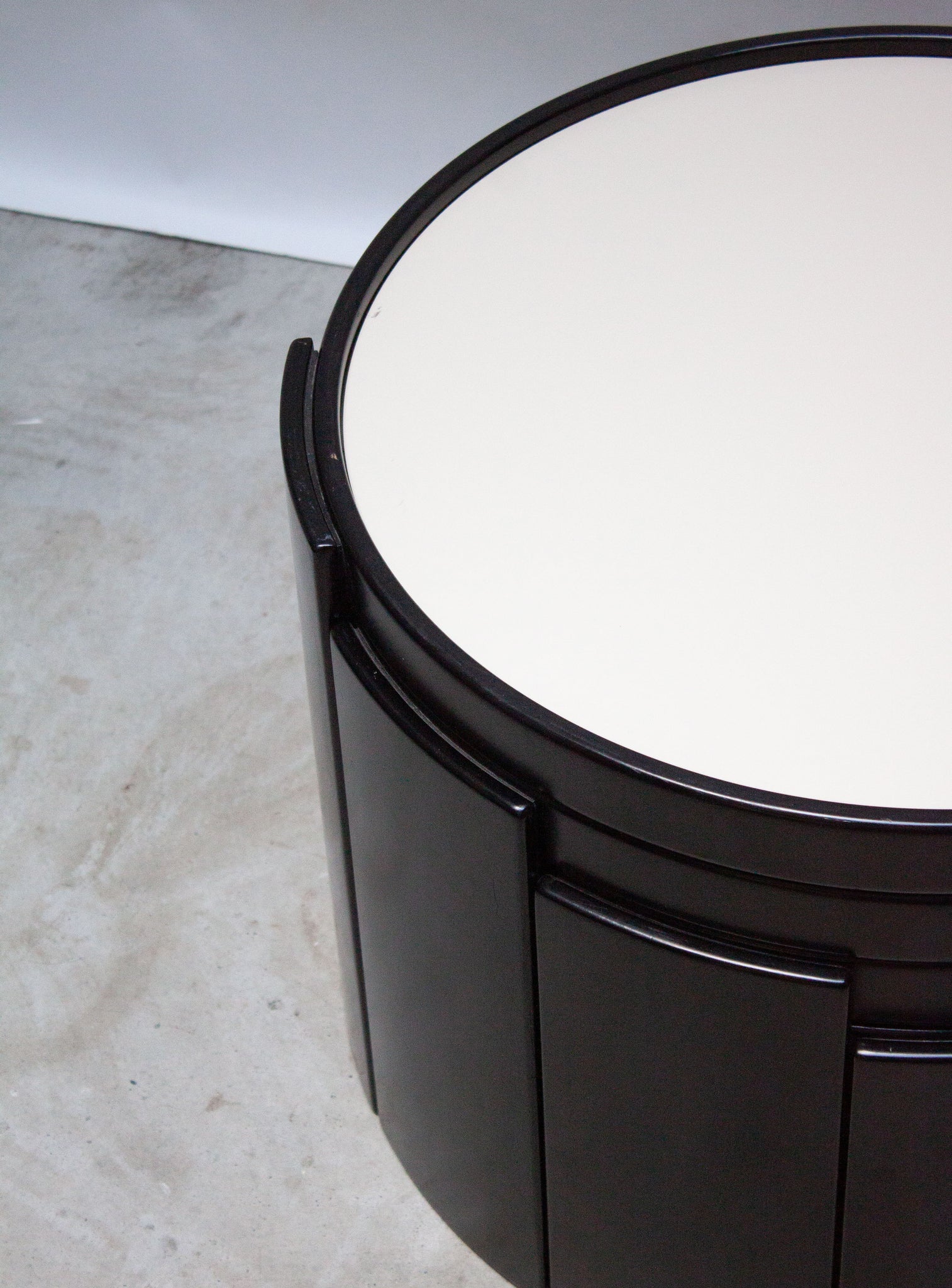 Cassina 783 Nesting Tables by Gianfranco Frattini (Black)