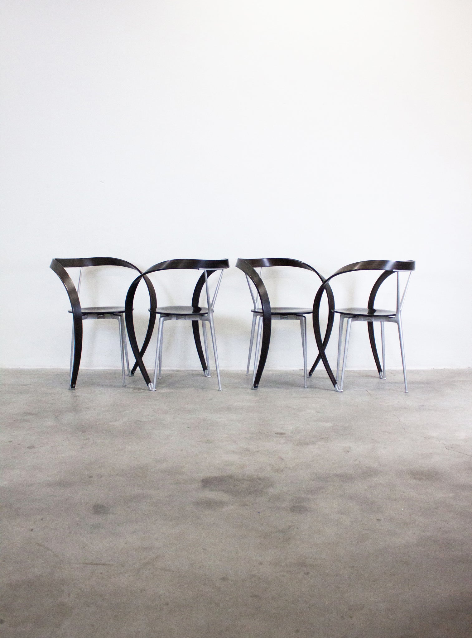 Cassina Revers Chairs by Andrea Branzi (Black)