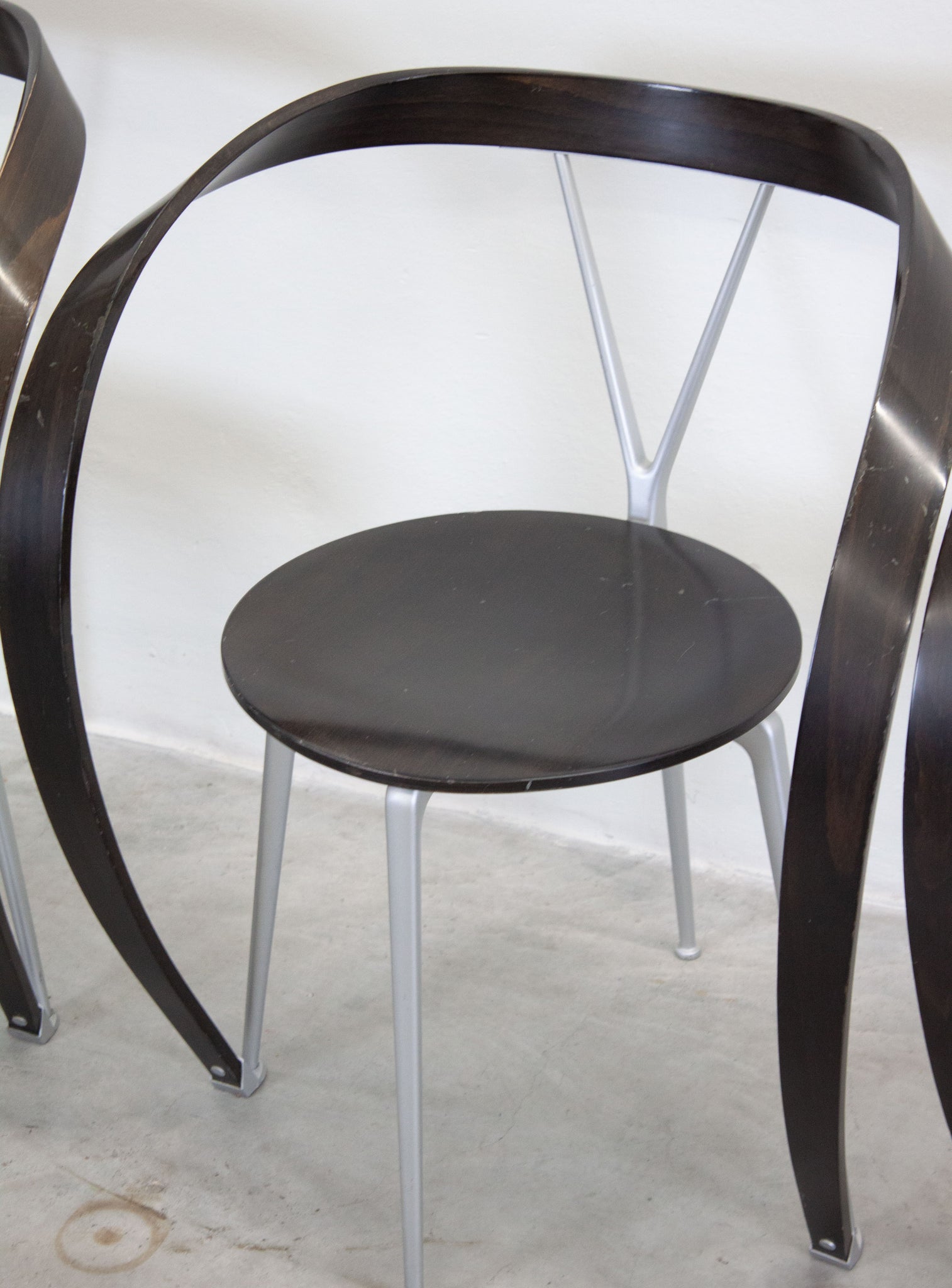 Cassina Revers Chairs by Andrea Branzi (Black)