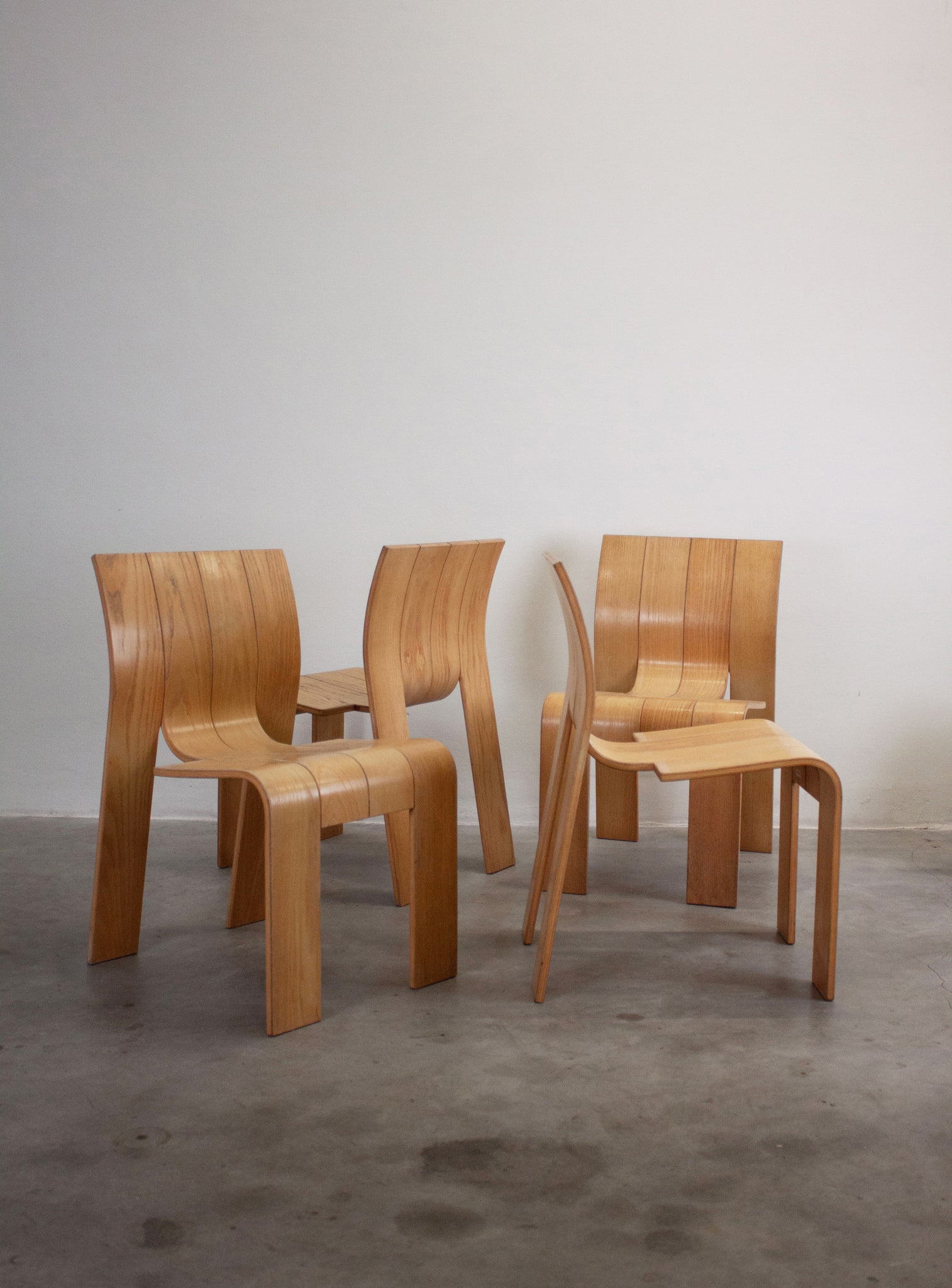 Castelijn Strip Chairs by Gijs Bakker (Set of 4)