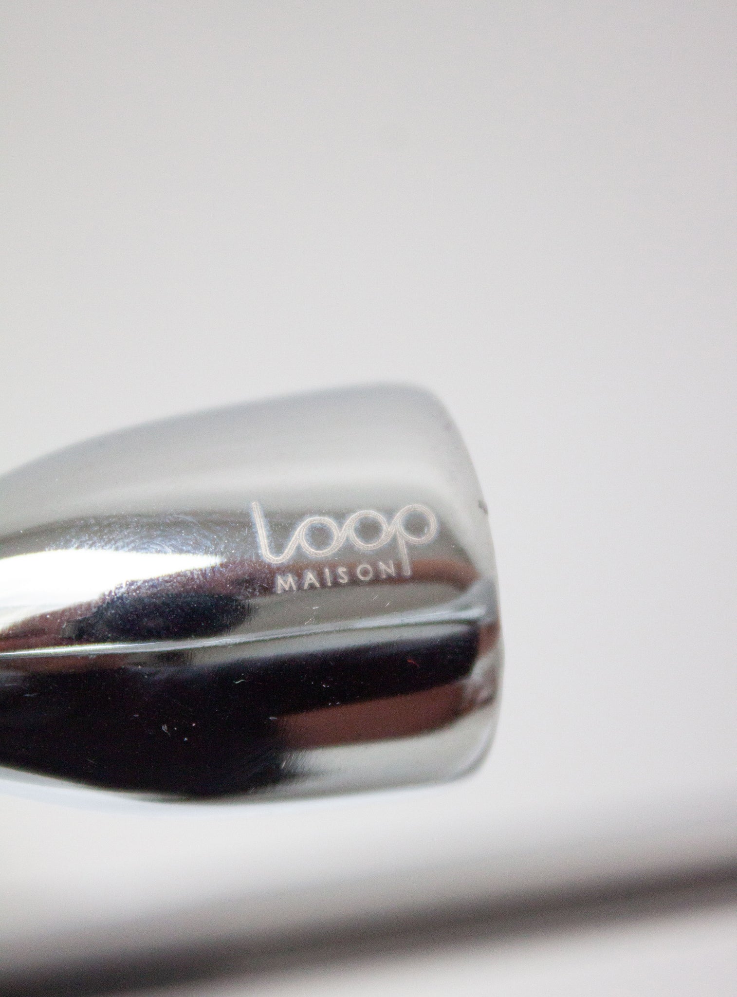 Chrome Loop Candle Holder