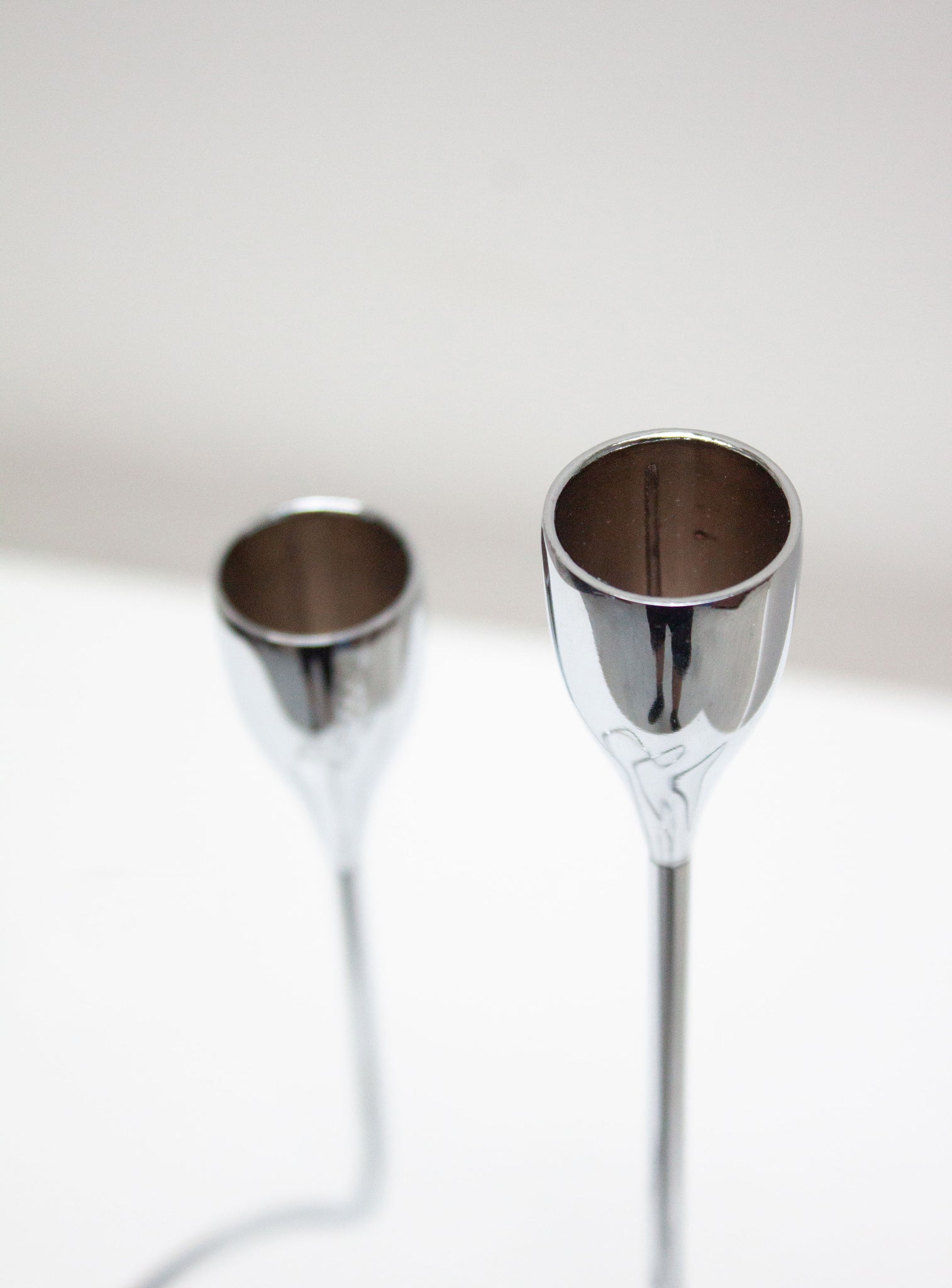 Chrome Loop Candle Holder