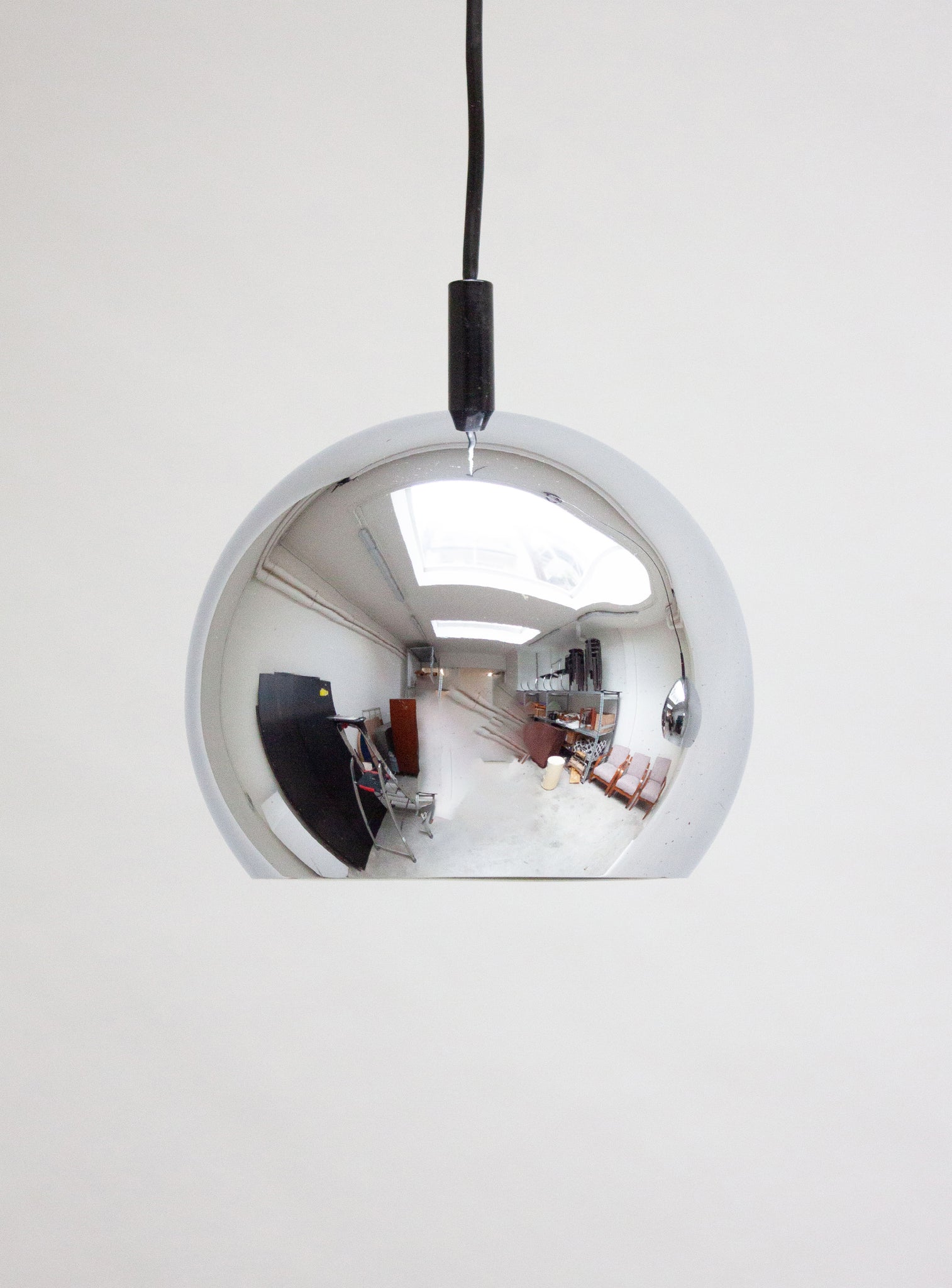 Chrome Sphere Pendant Lamps (Small)