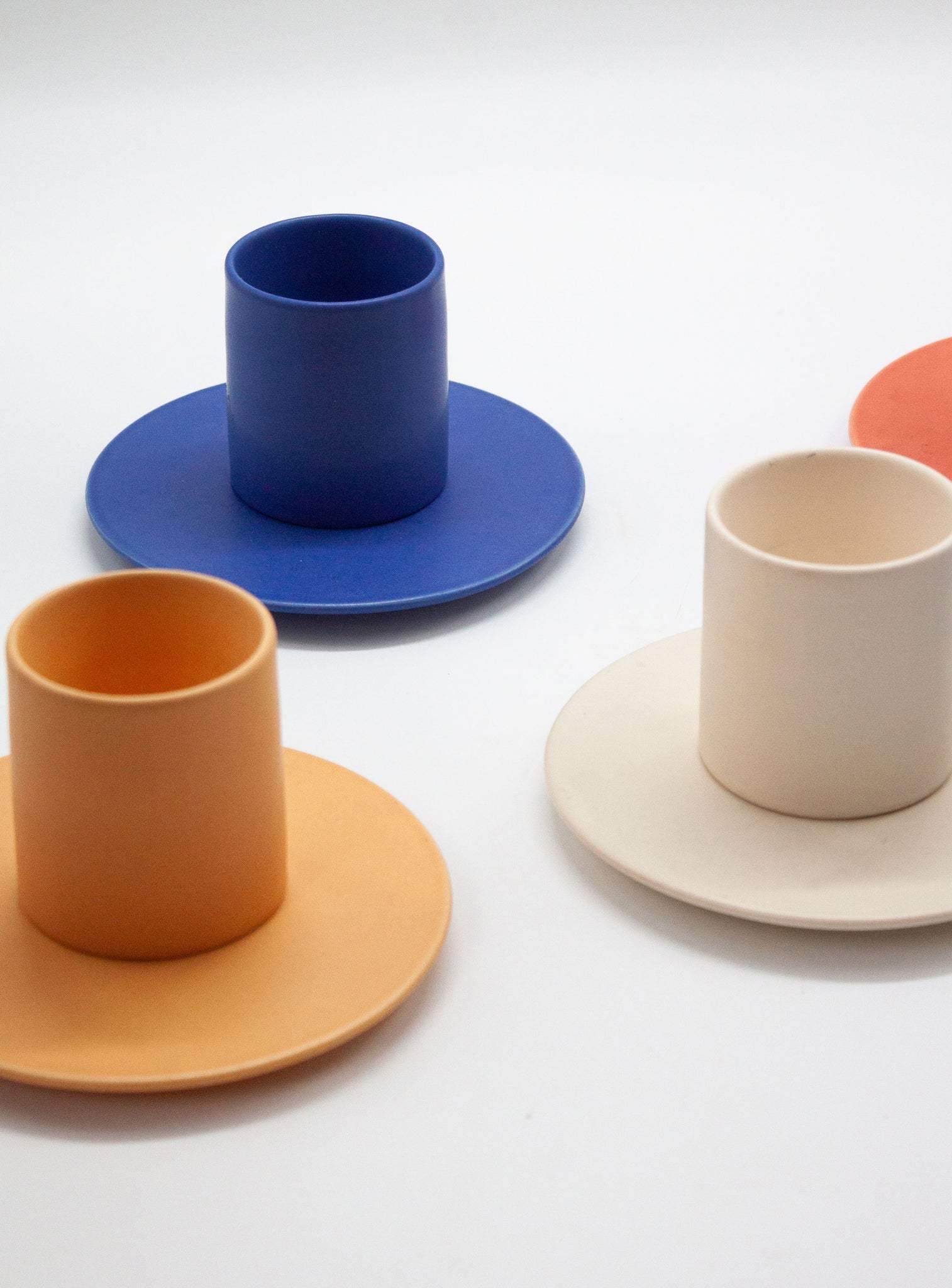 Cor Unum Tumble Coffee Cups & Saucers by Geert Lap