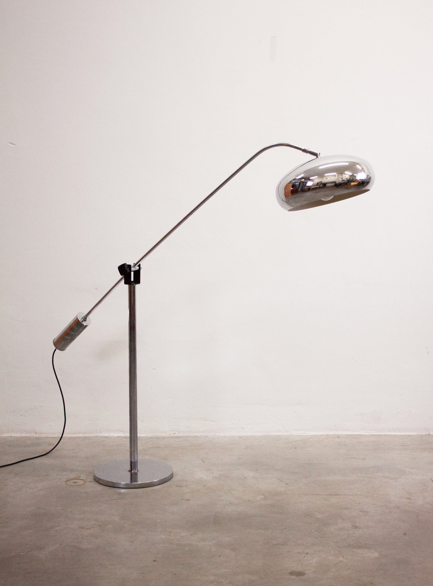 Counterbalance Chrome Floor Lamp