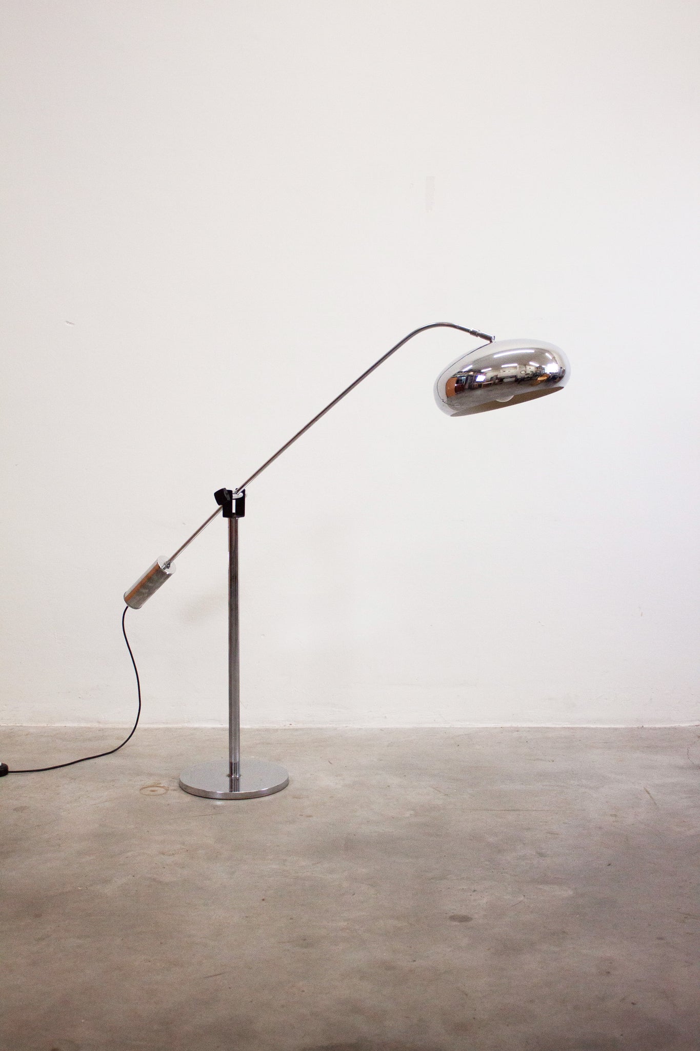 Counterbalance Chrome Floor Lamp