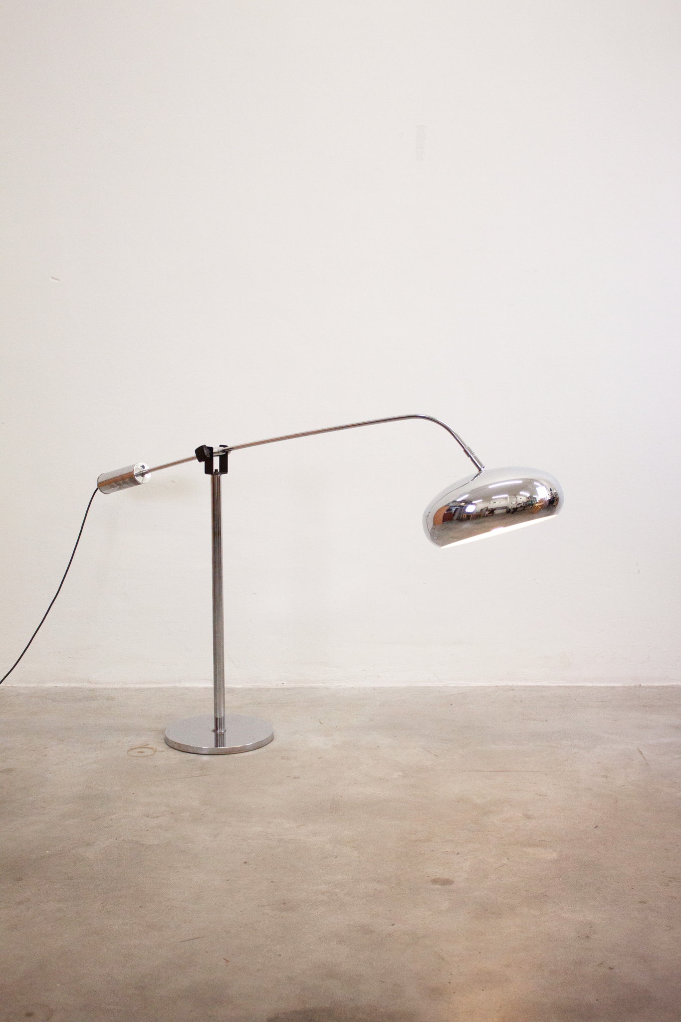 Counterbalance Chrome Floor Lamp