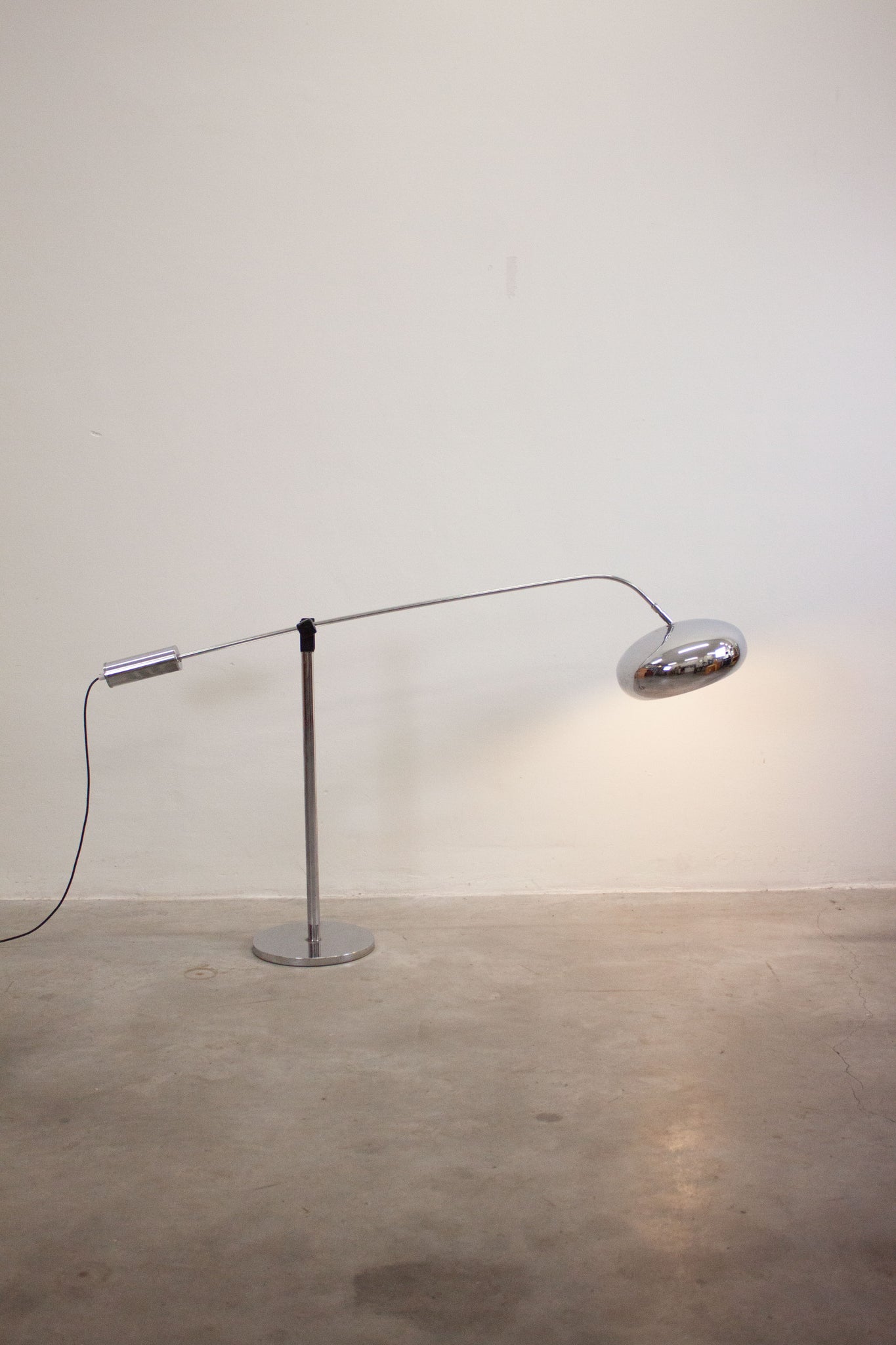 Counterbalance Chrome Floor Lamp