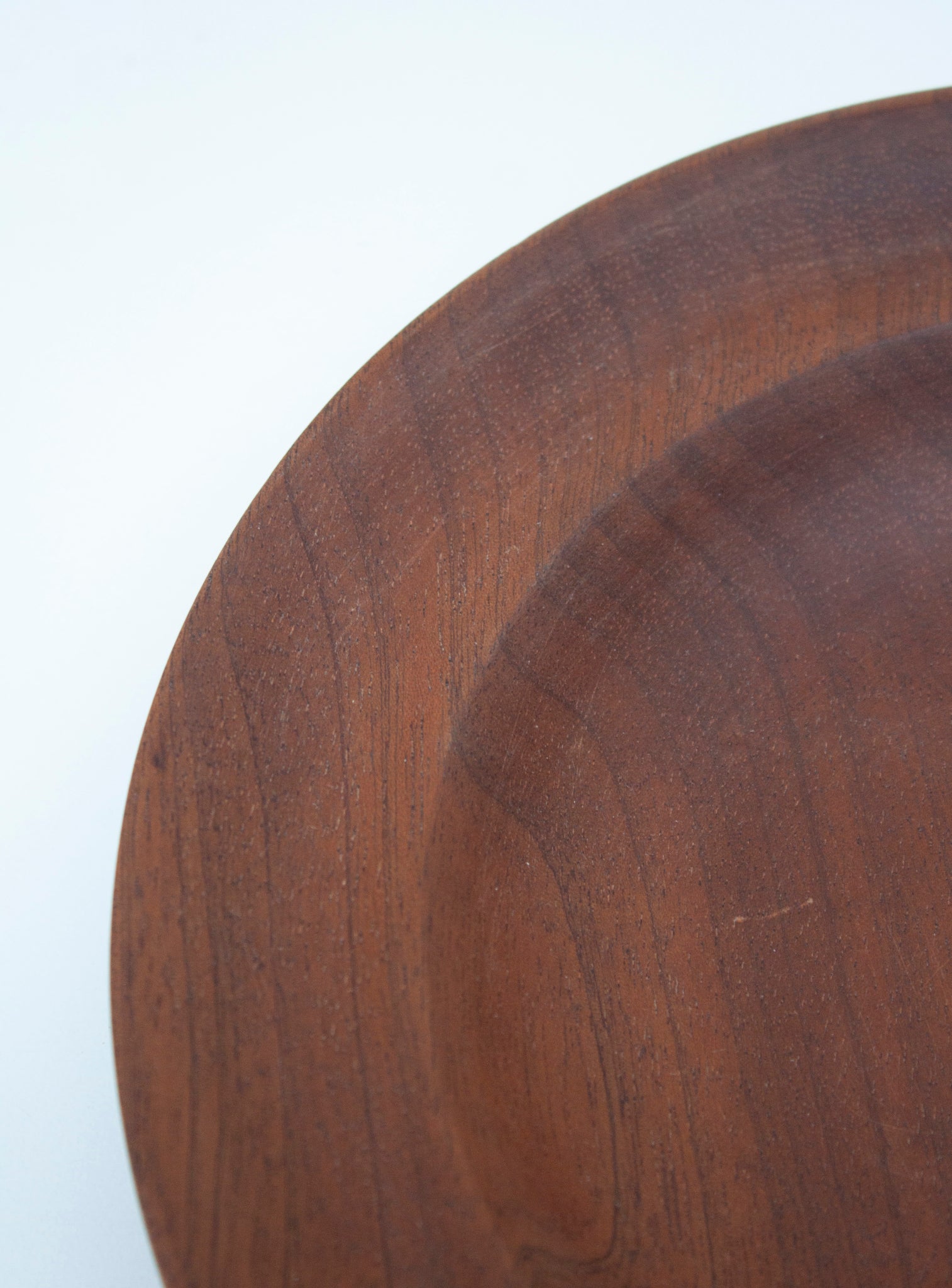 Danish Low Teak Wooden Bowl