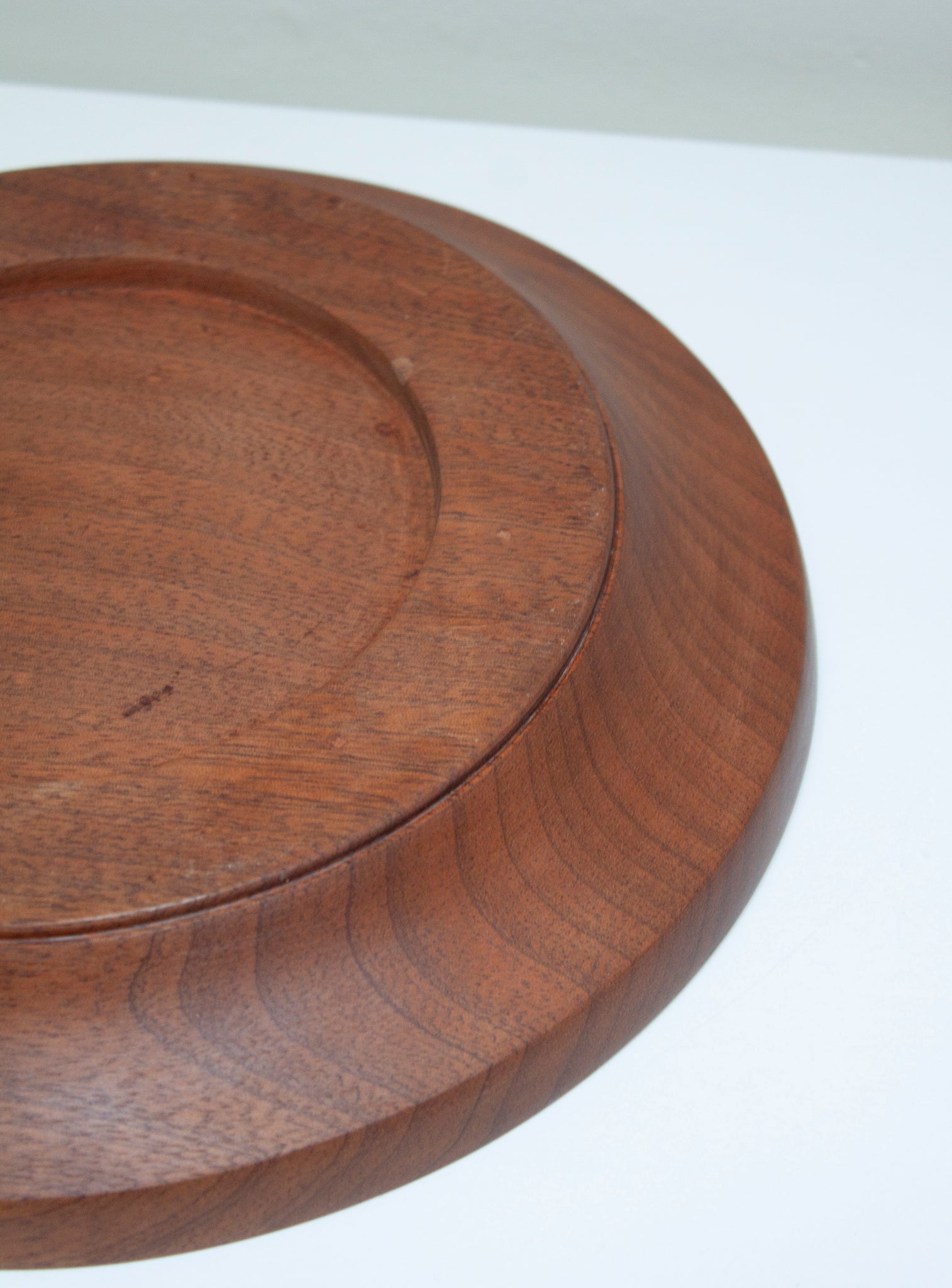 Danish Low Teak Wooden Bowl