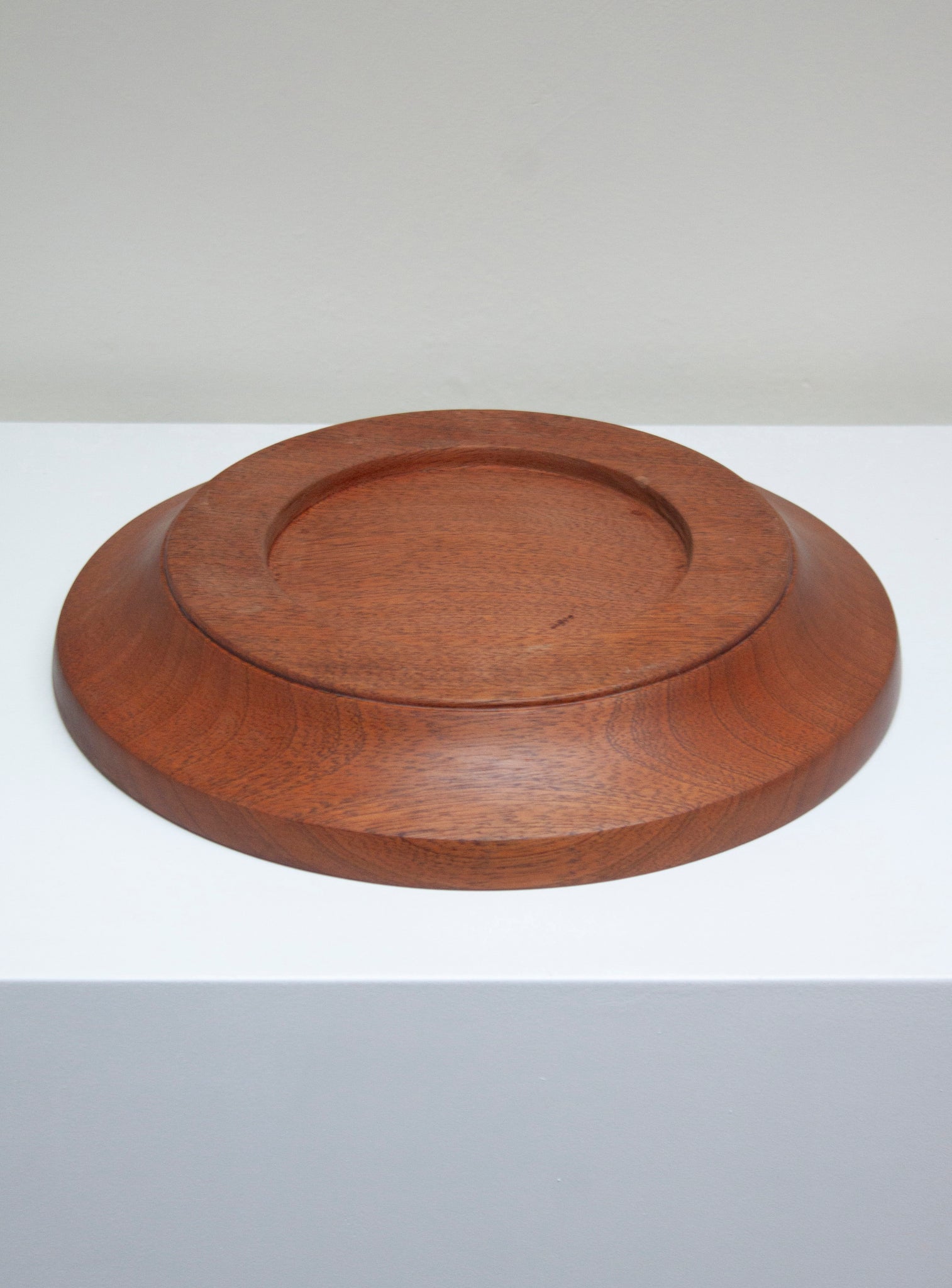 Danish Low Teak Wooden Bowl
