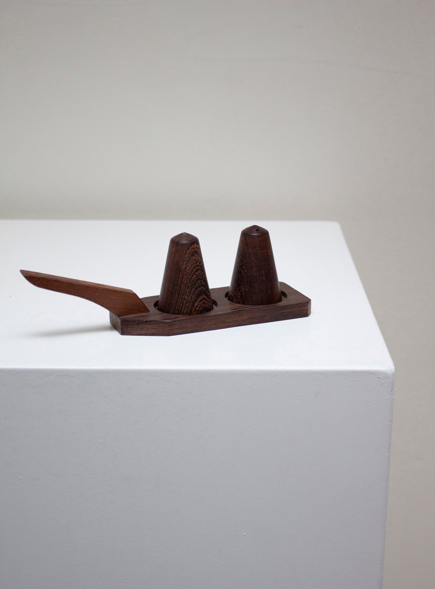 Danish Mahogany Salt & Pepper Shakers