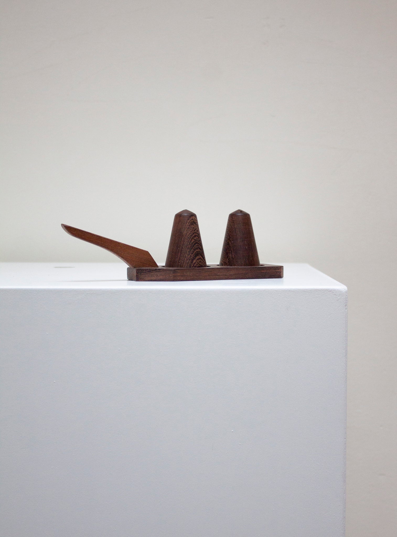 Danish Mahogany Salt & Pepper Shakers