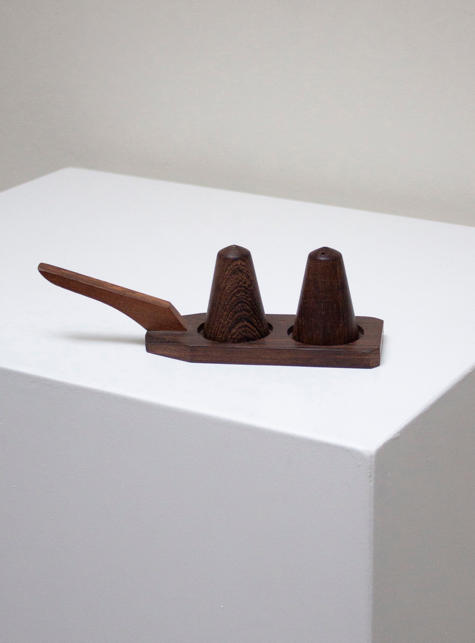 Danish Mahogany Salt & Pepper Shakers