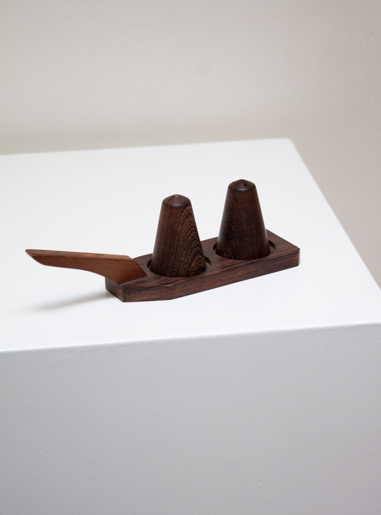 Danish Mahogany Salt & Pepper Shakers