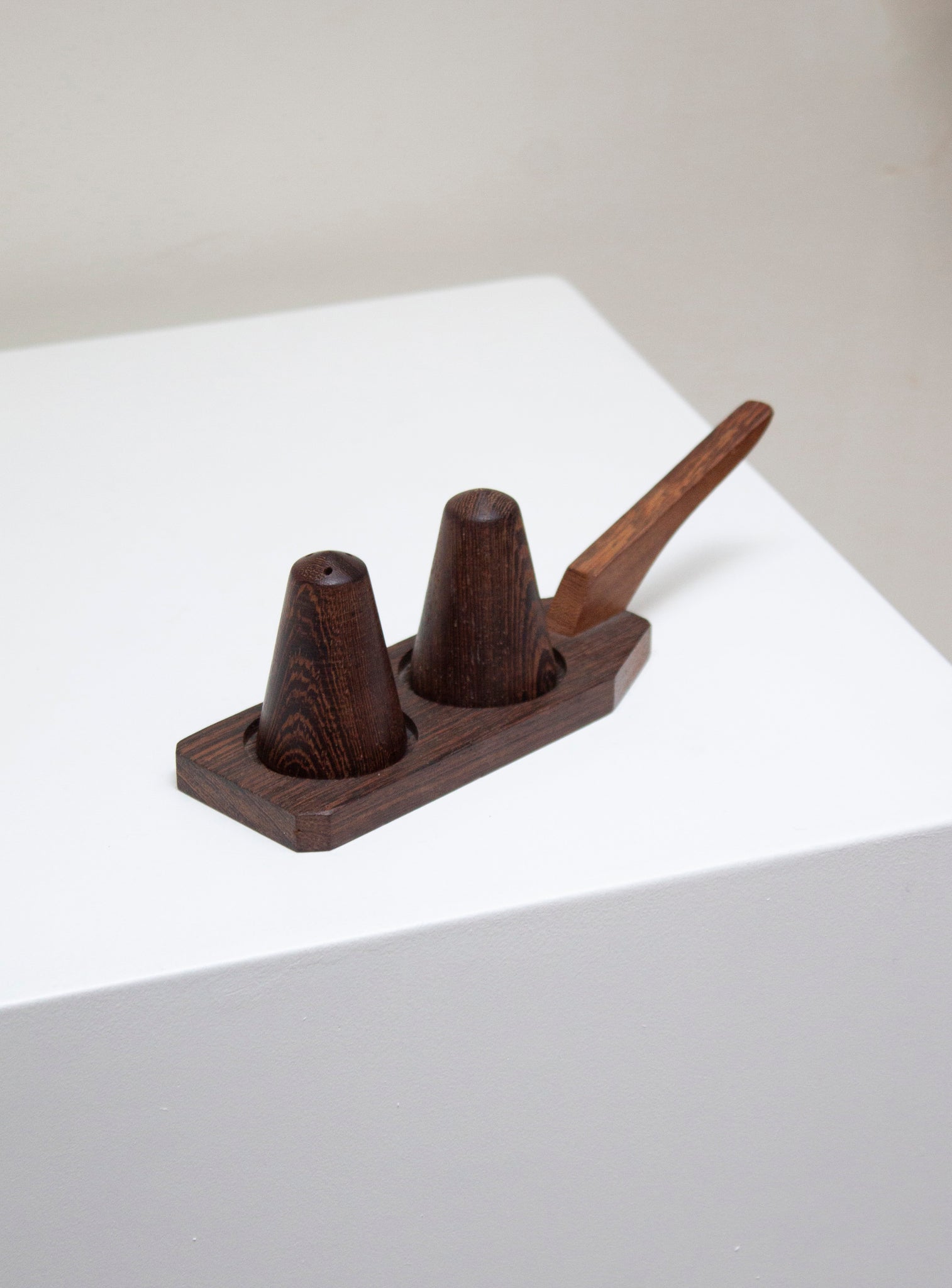 Danish Mahogany Salt & Pepper Shakers