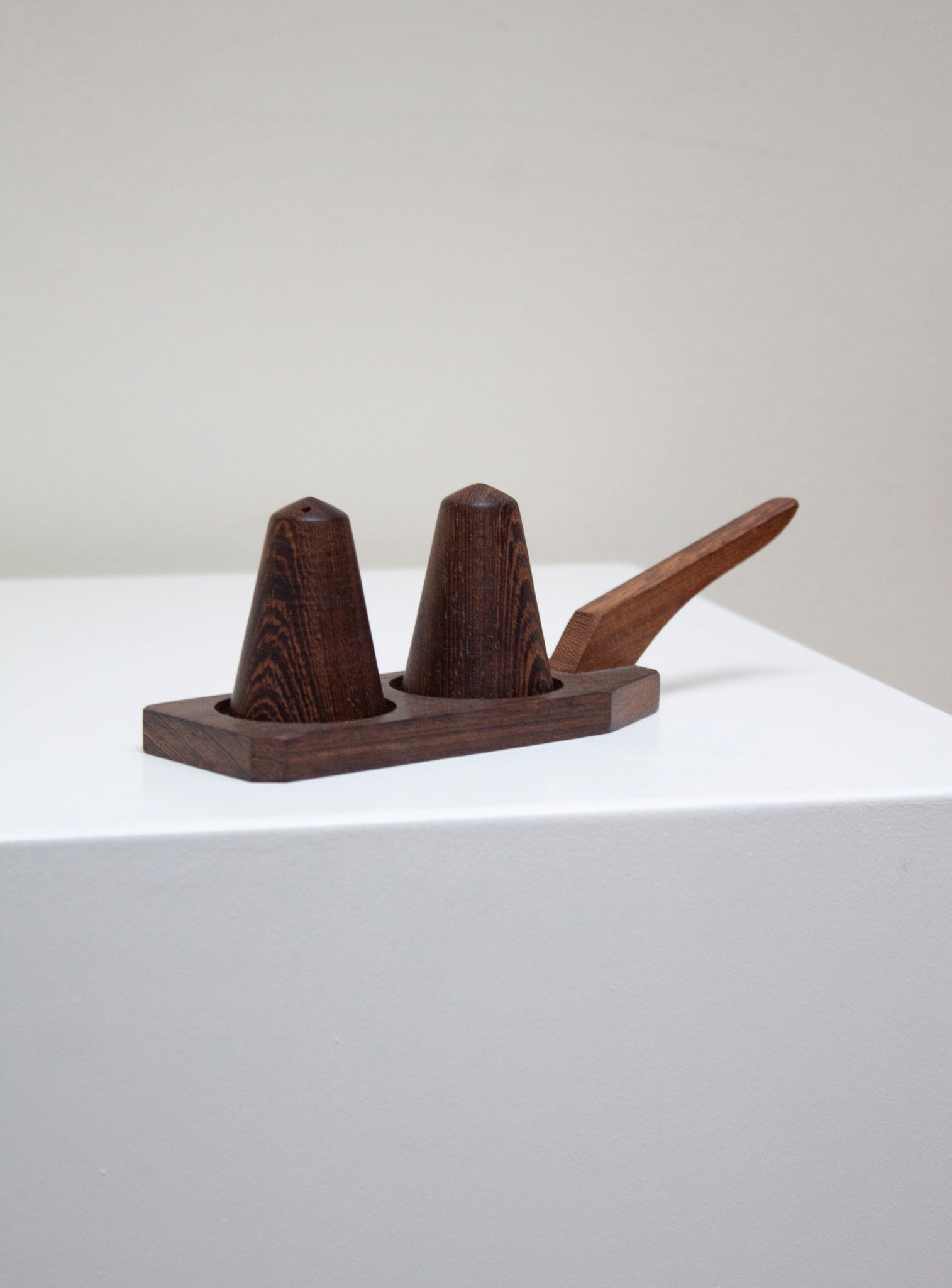 Danish Mahogany Salt & Pepper Shakers