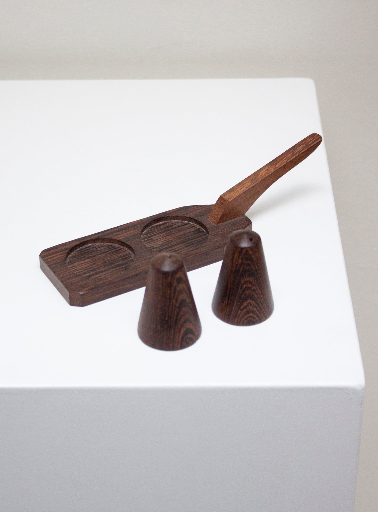 Danish Mahogany Salt & Pepper Shakers