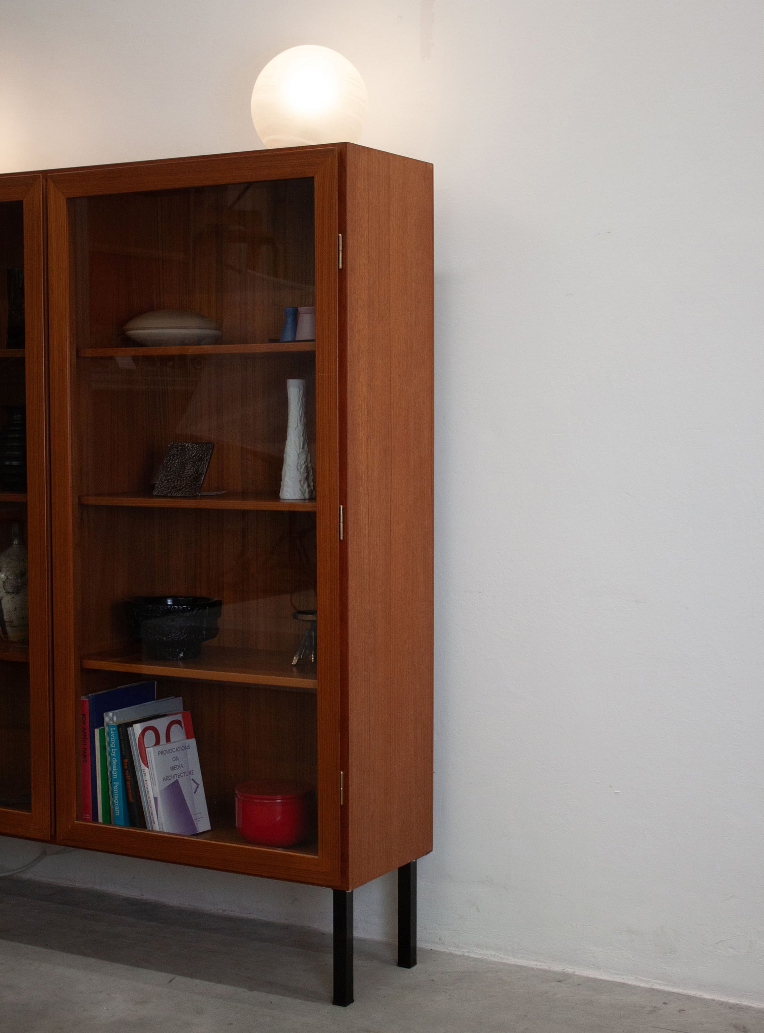 Danish Teak Display Cabinet by Omann Jun