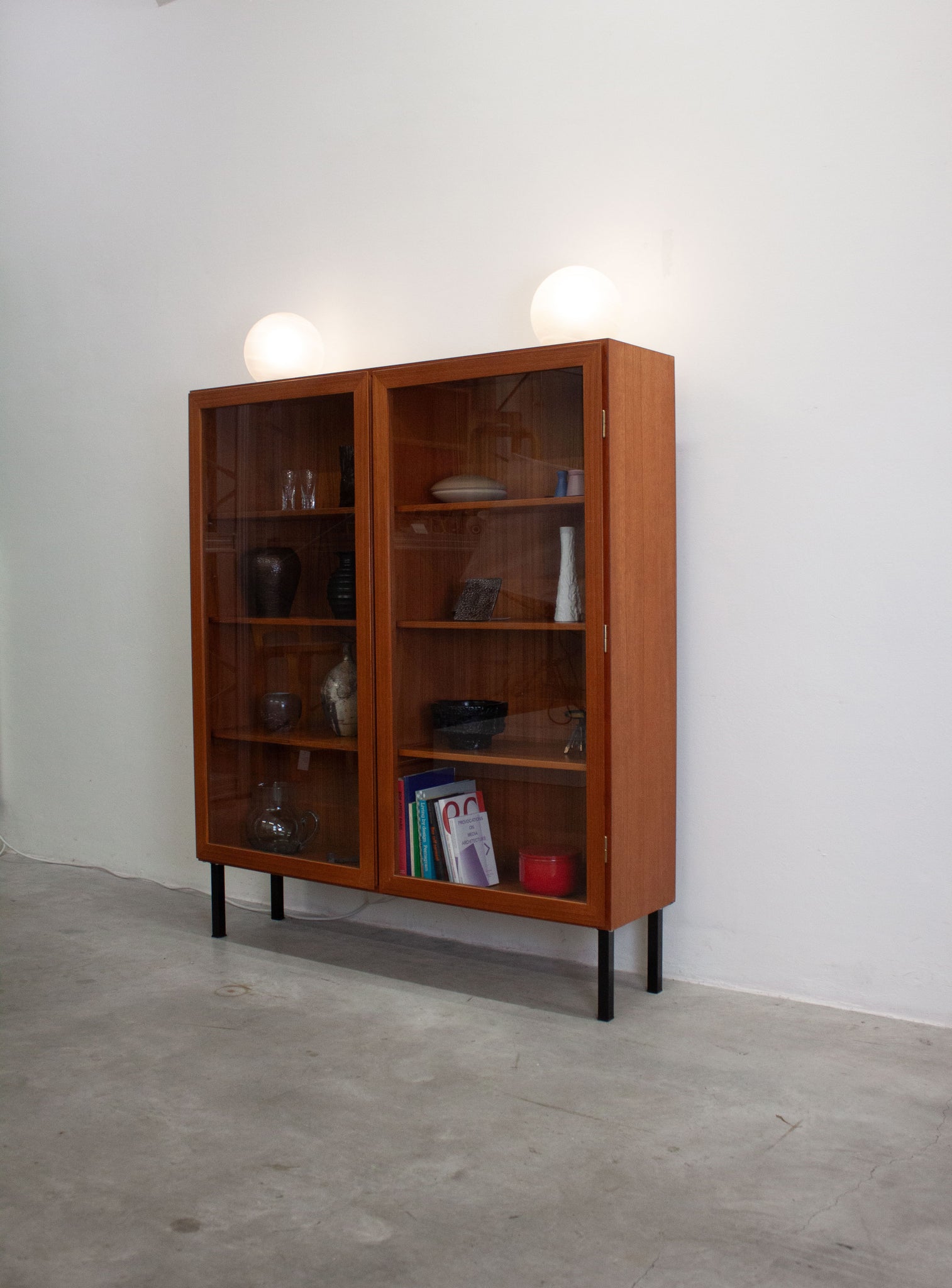 Danish Teak Display Cabinet by Omann Jun