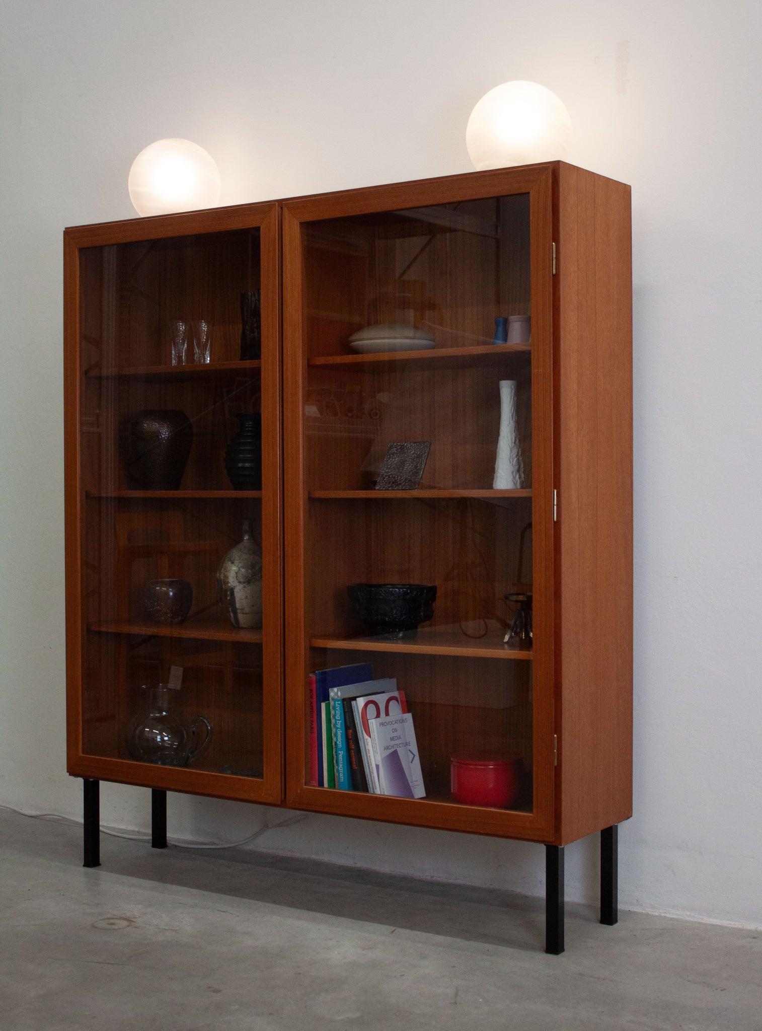 Danish Teak Display Cabinet by Omann Jun