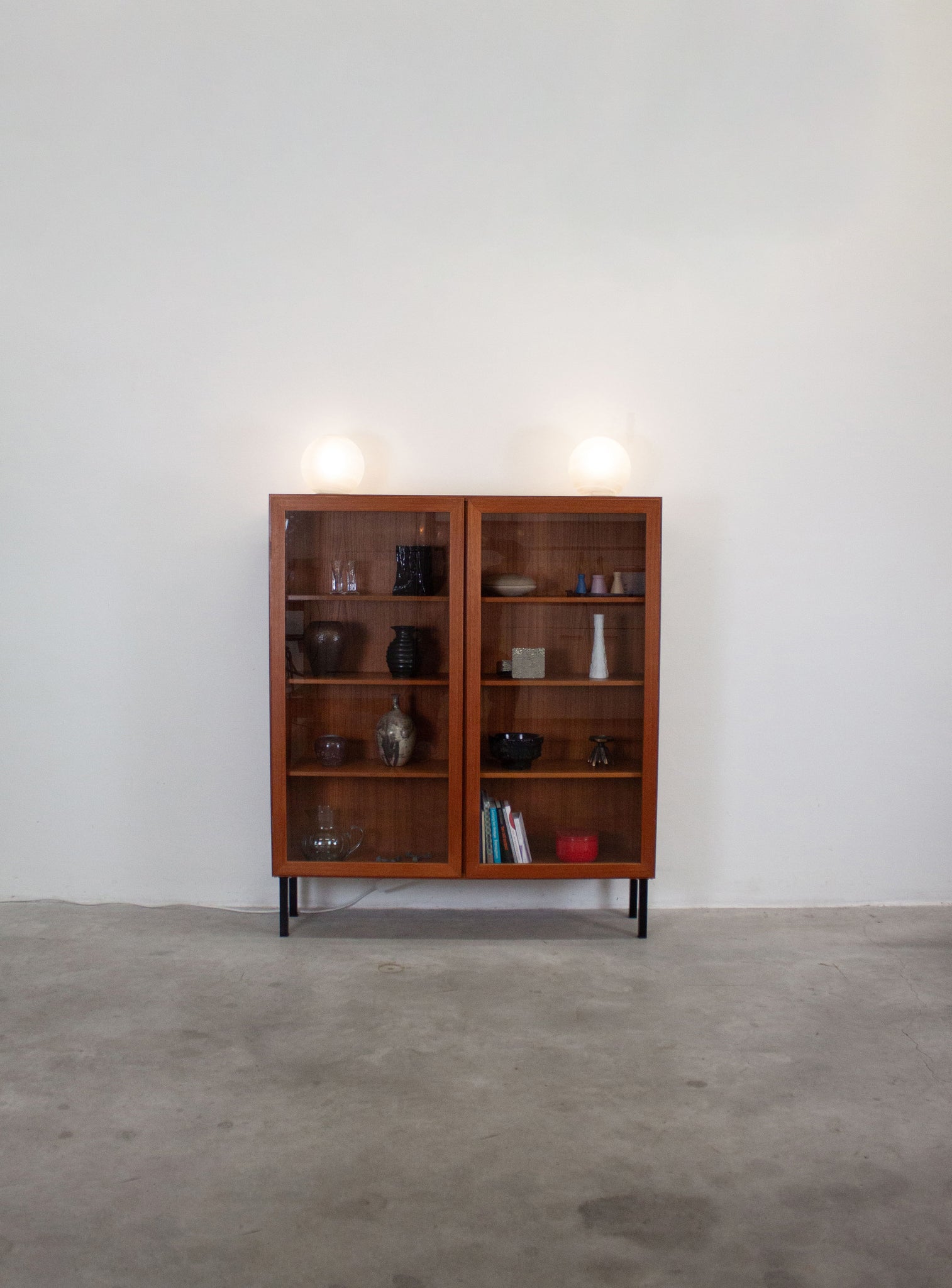 Danish Teak Display Cabinet by Omann Jun