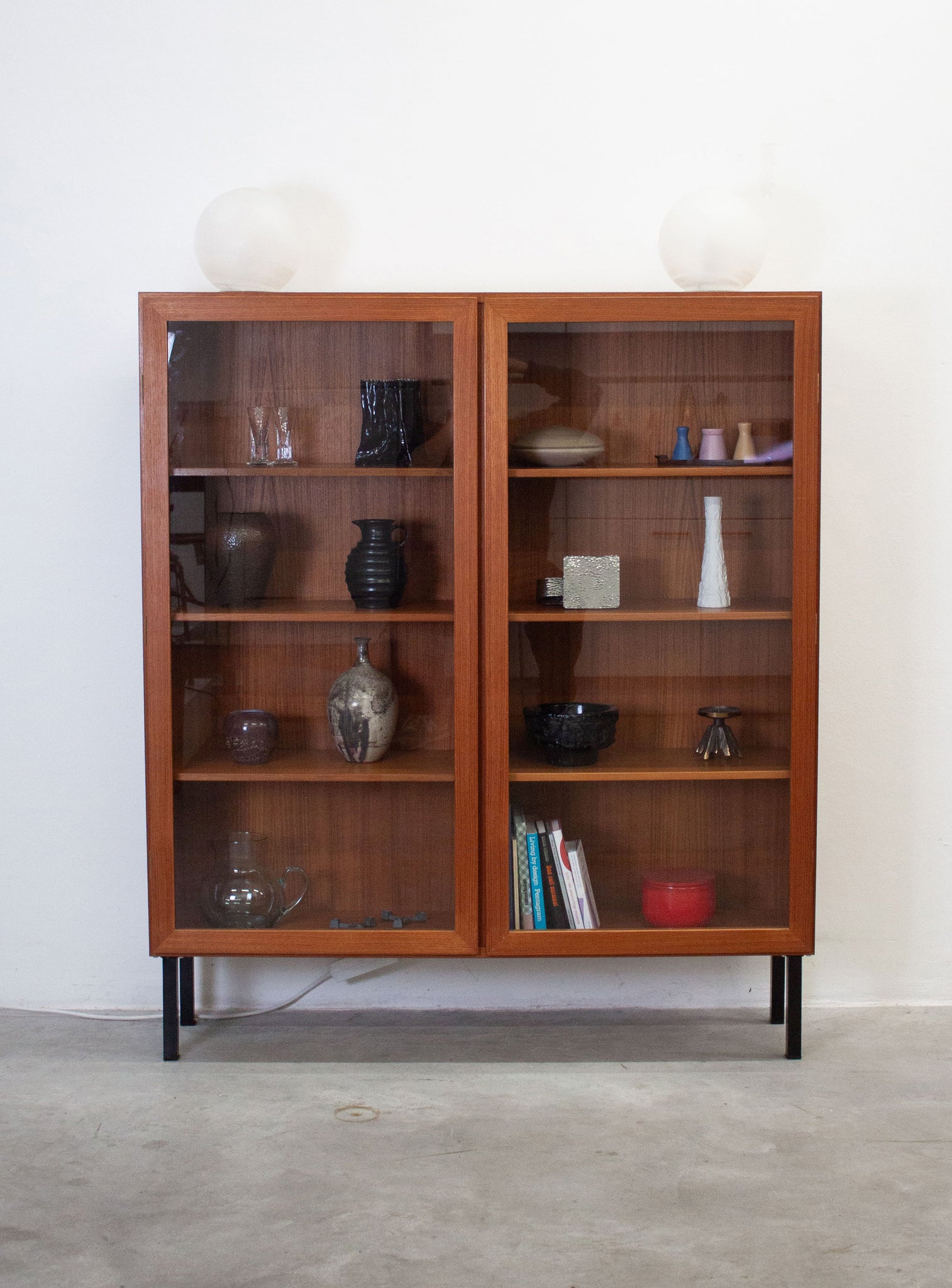 Danish Teak Display Cabinet by Omann Jun