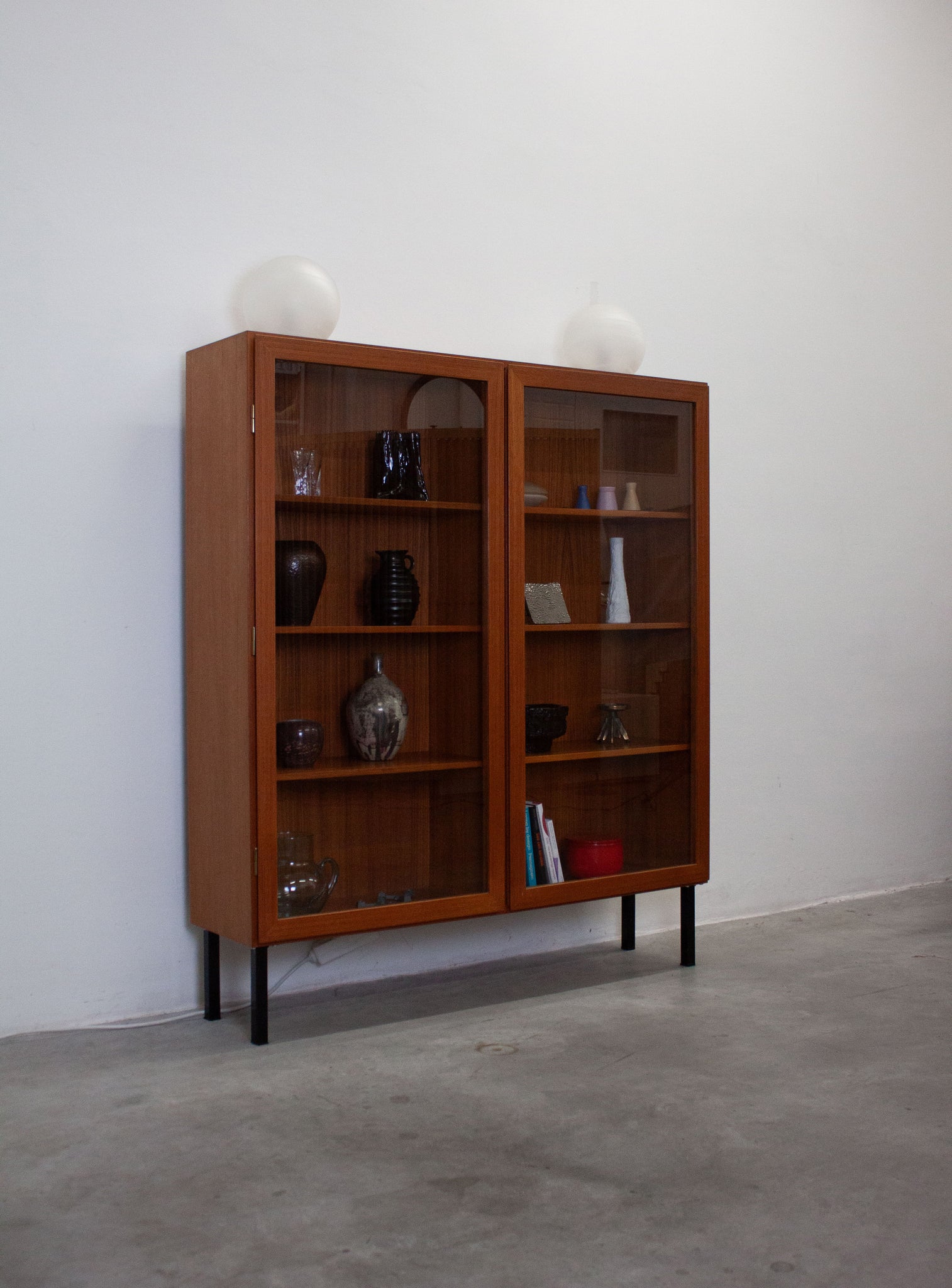 Danish Teak Display Cabinet by Omann Jun