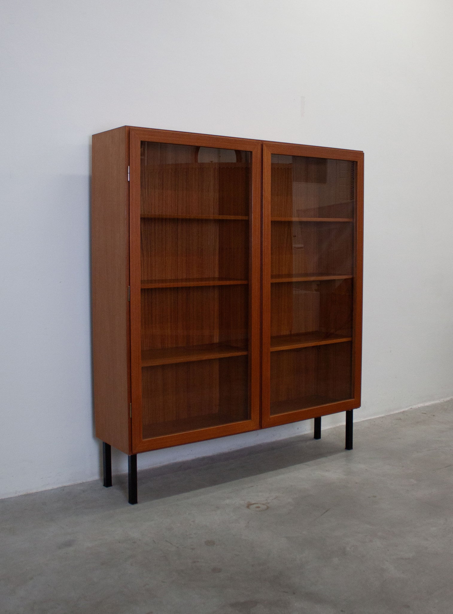 Danish Teak Display Cabinet by Omann Jun