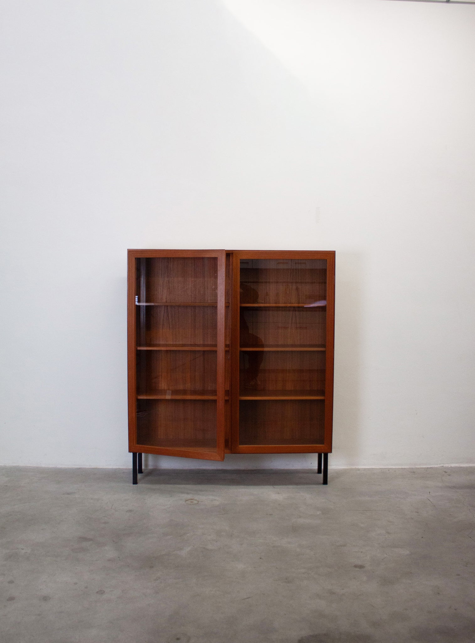 Danish Teak Display Cabinet by Omann Jun