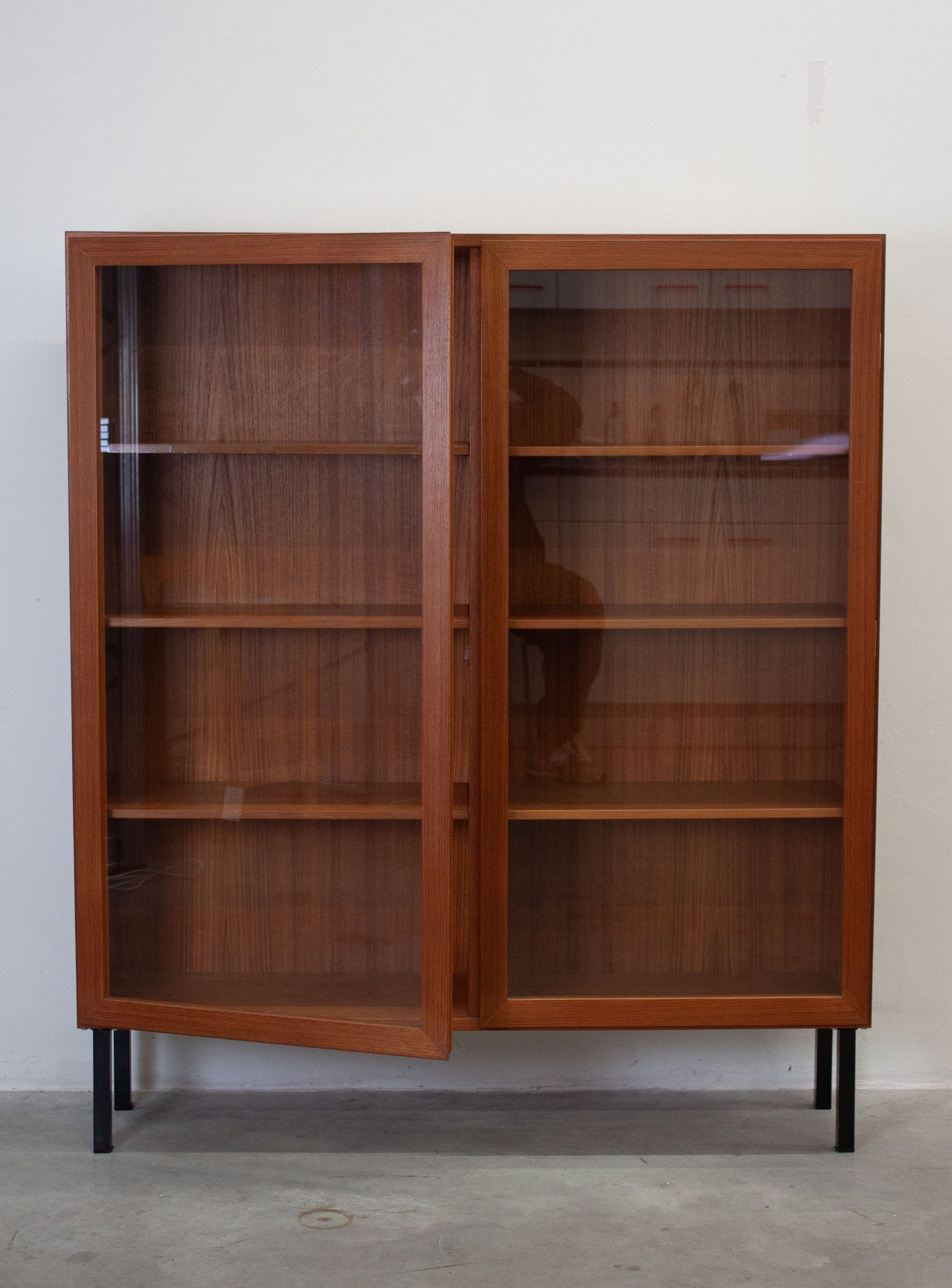 Danish Teak Display Cabinet by Omann Jun