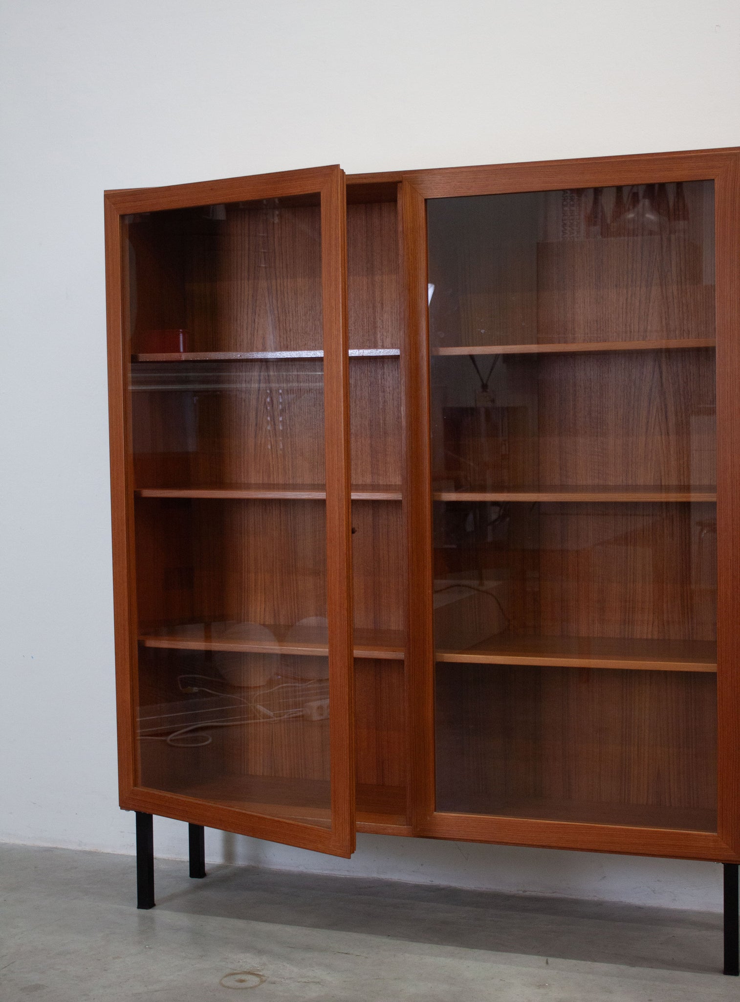 Danish Teak Display Cabinet by Omann Jun