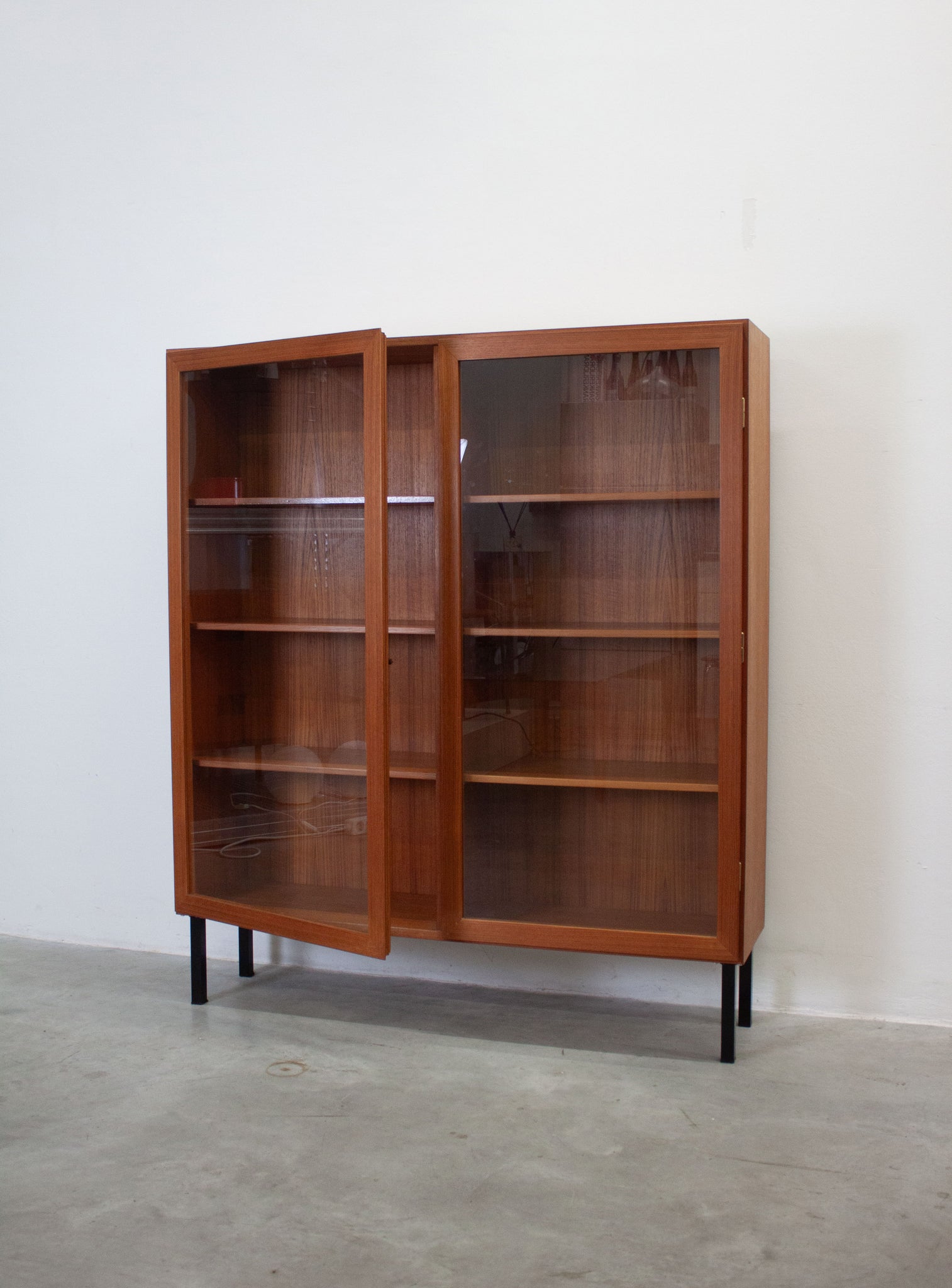 Danish Teak Display Cabinet by Omann Jun