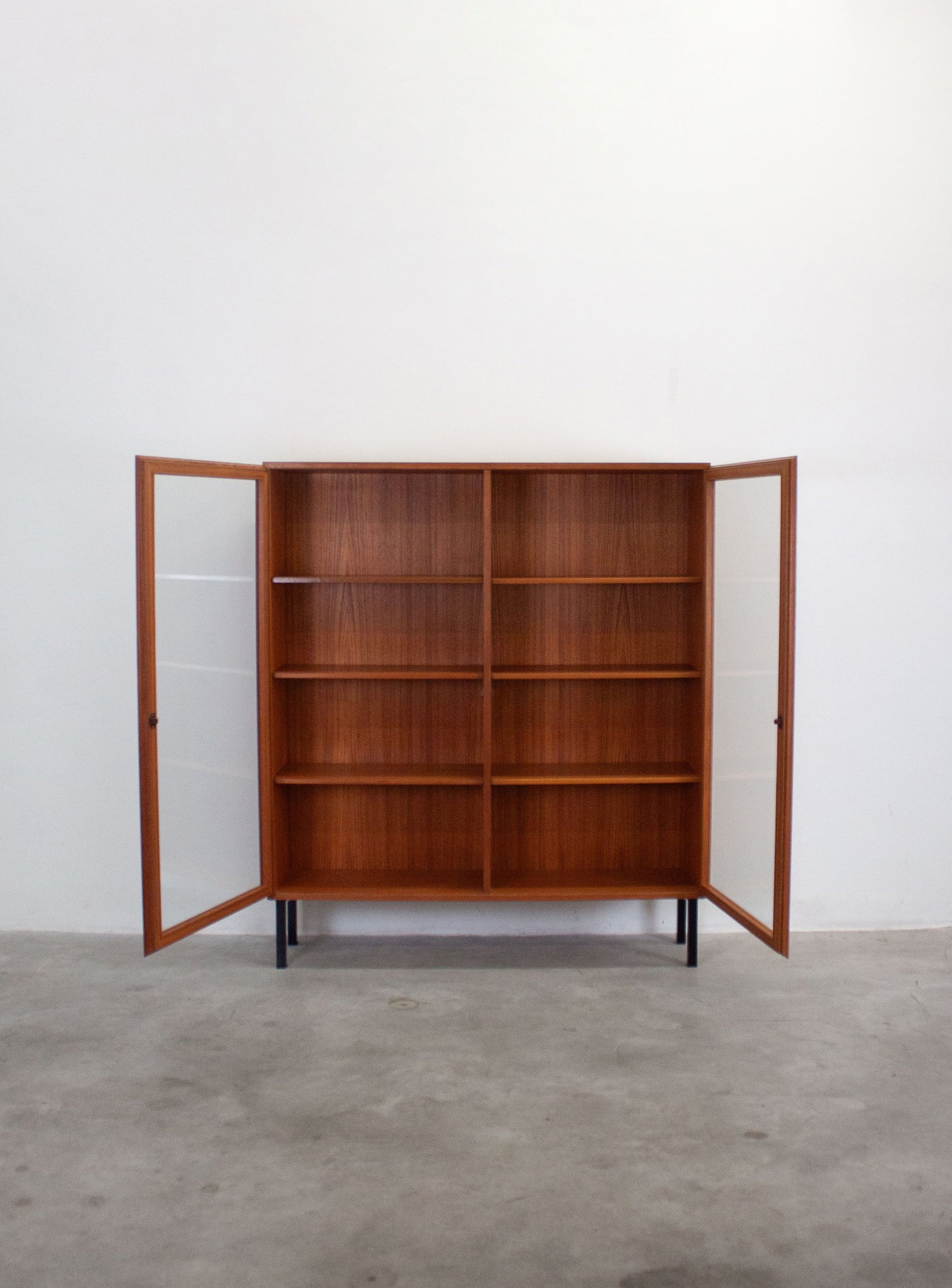 Danish Teak Display Cabinet by Omann Jun