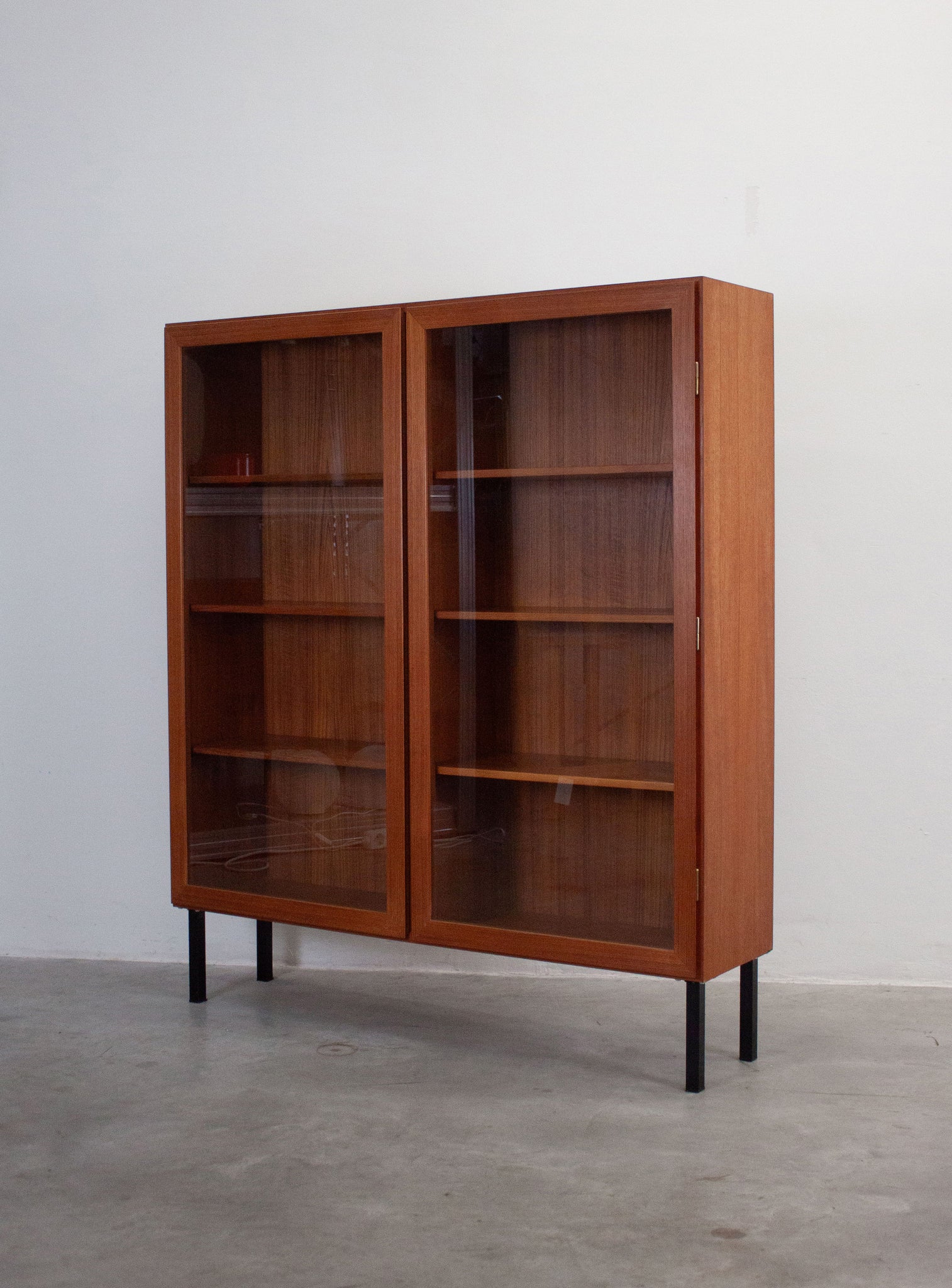 Danish Teak Display Cabinet by Omann Jun