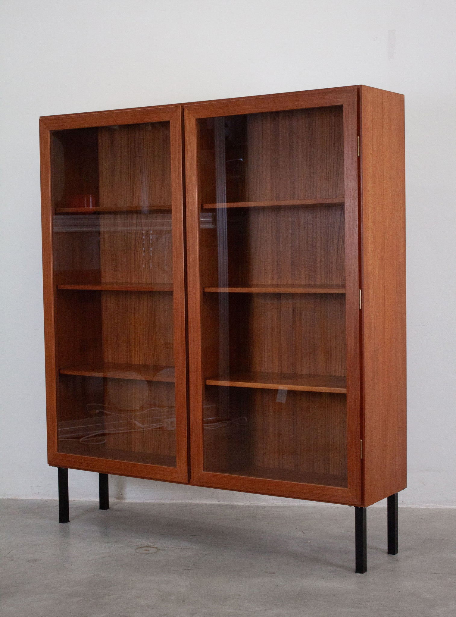 Danish Teak Display Cabinet by Omann Jun