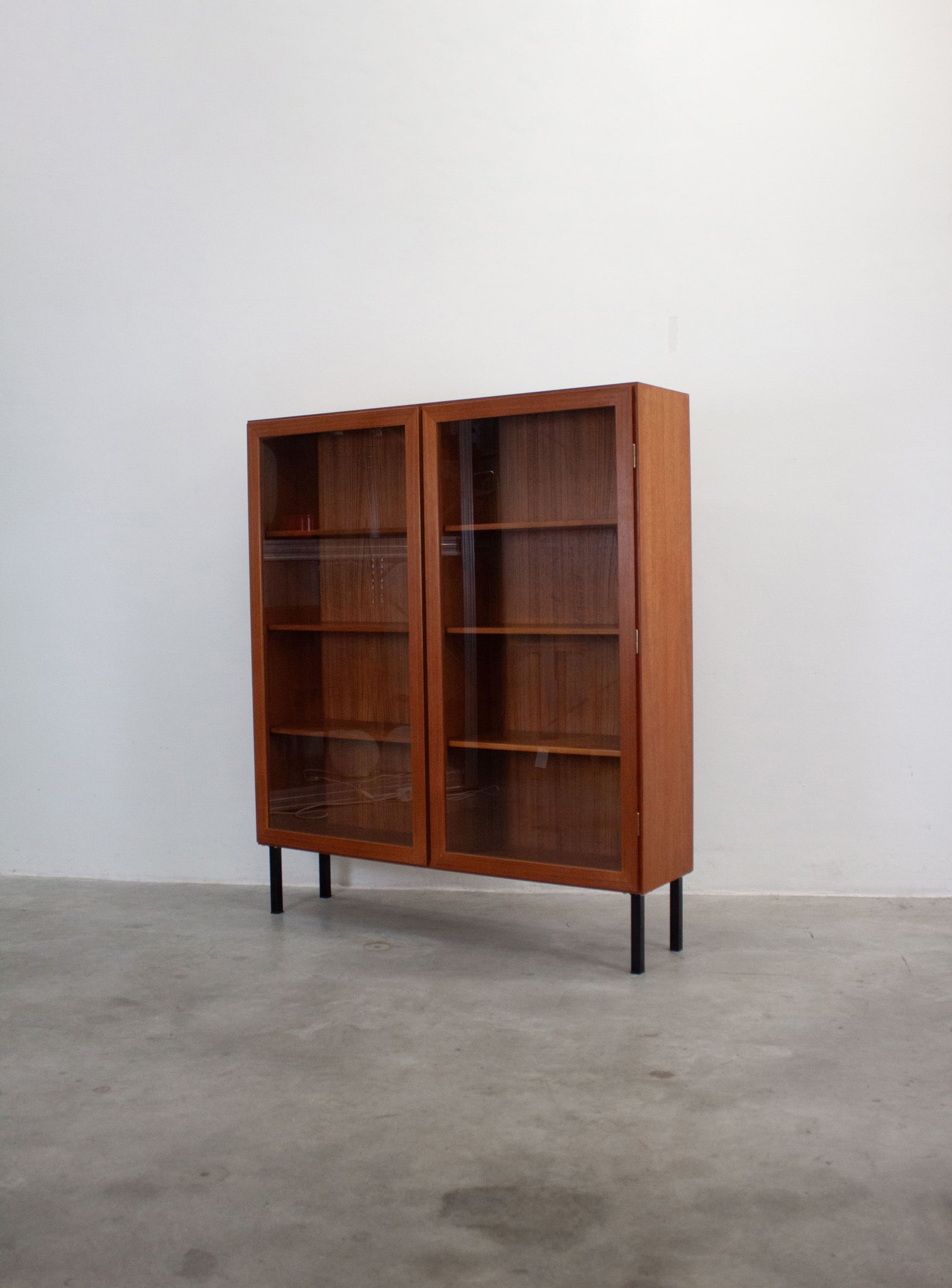 Danish Teak Display Cabinet by Omann Jun