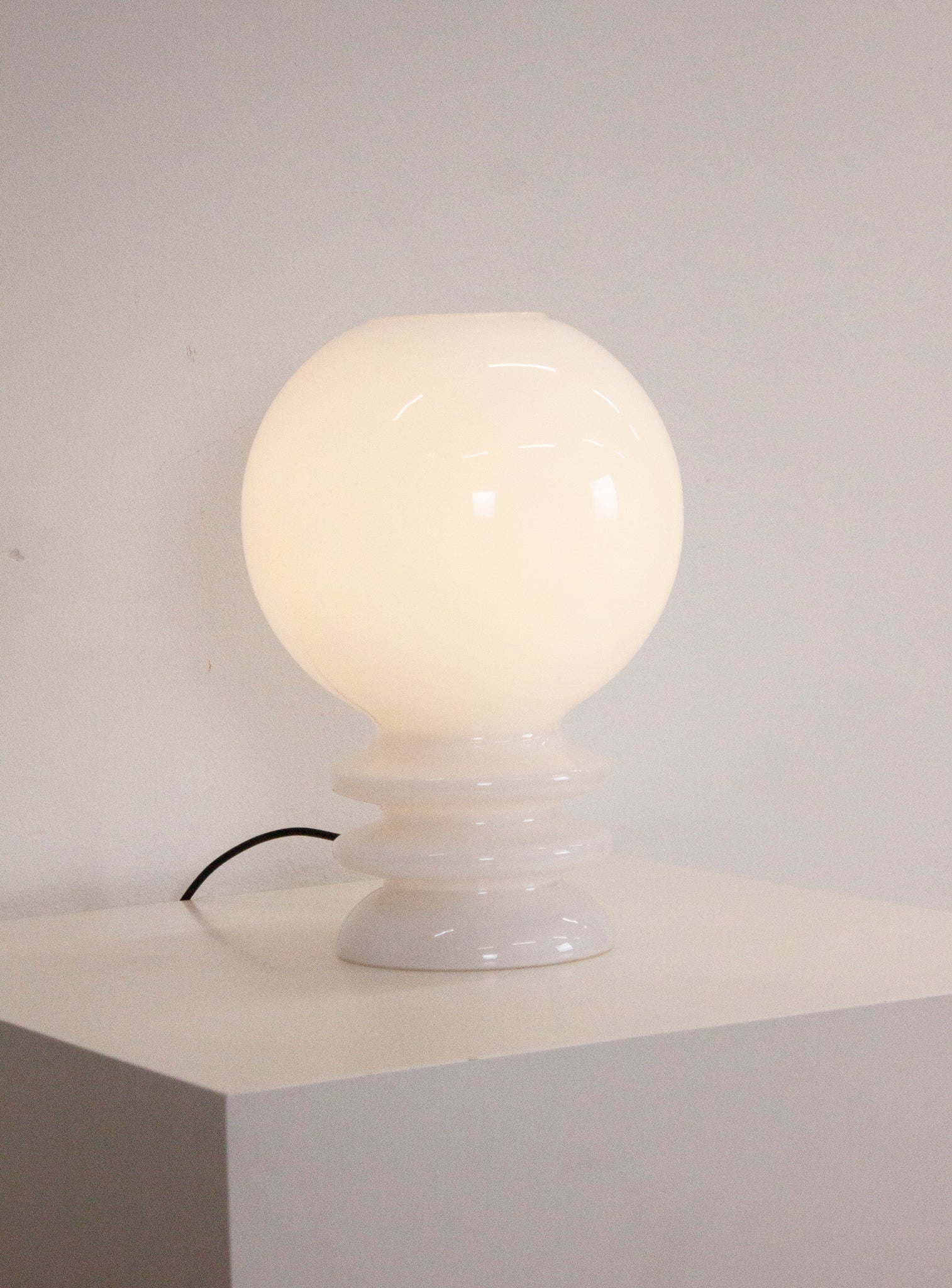 De Rupel Opal Glass Desk Lamp by Herwig & Frank Sterckx (White)