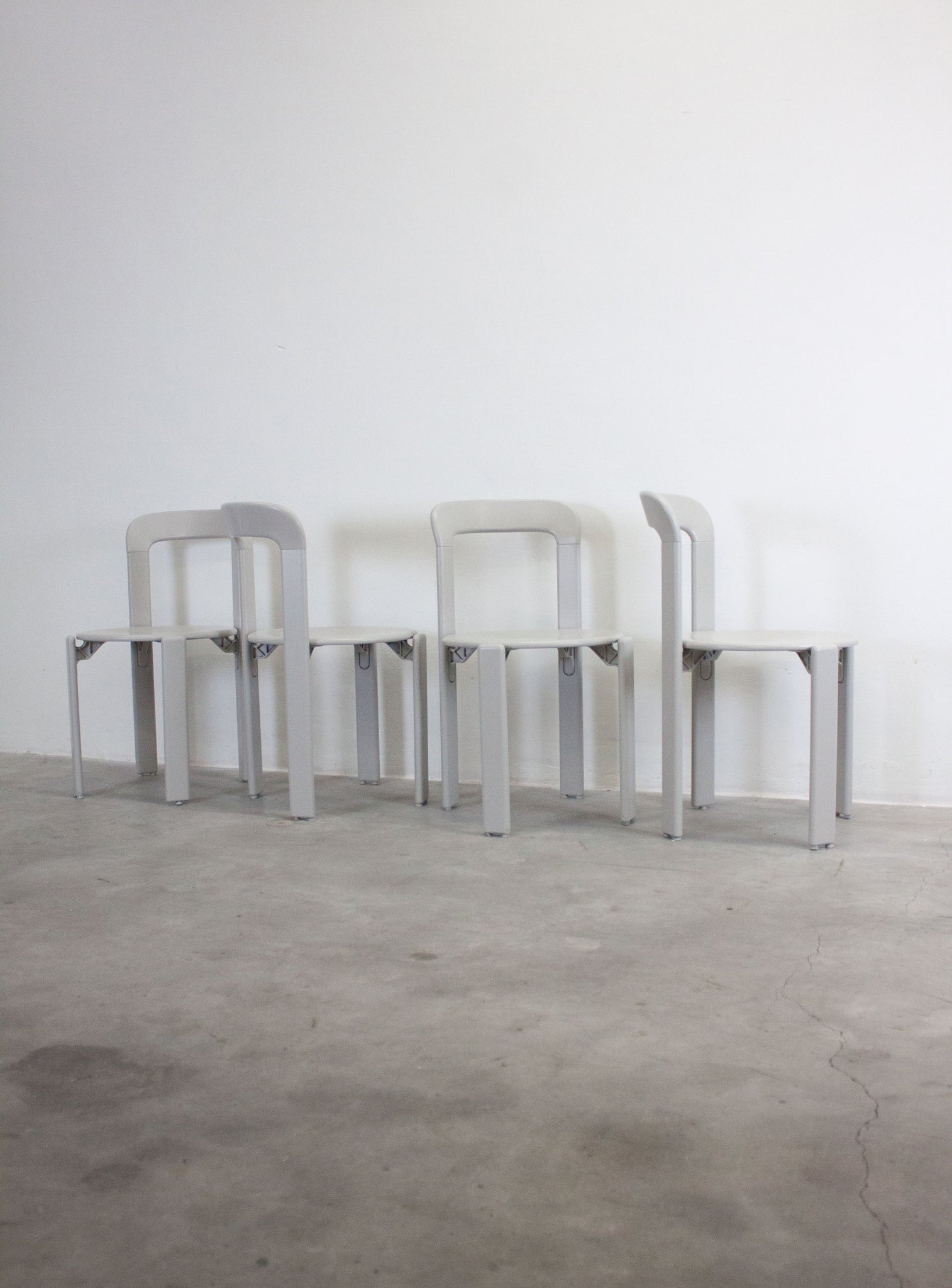 Dietiker Rey Dining Chairs by Bruno Rey (Ash)