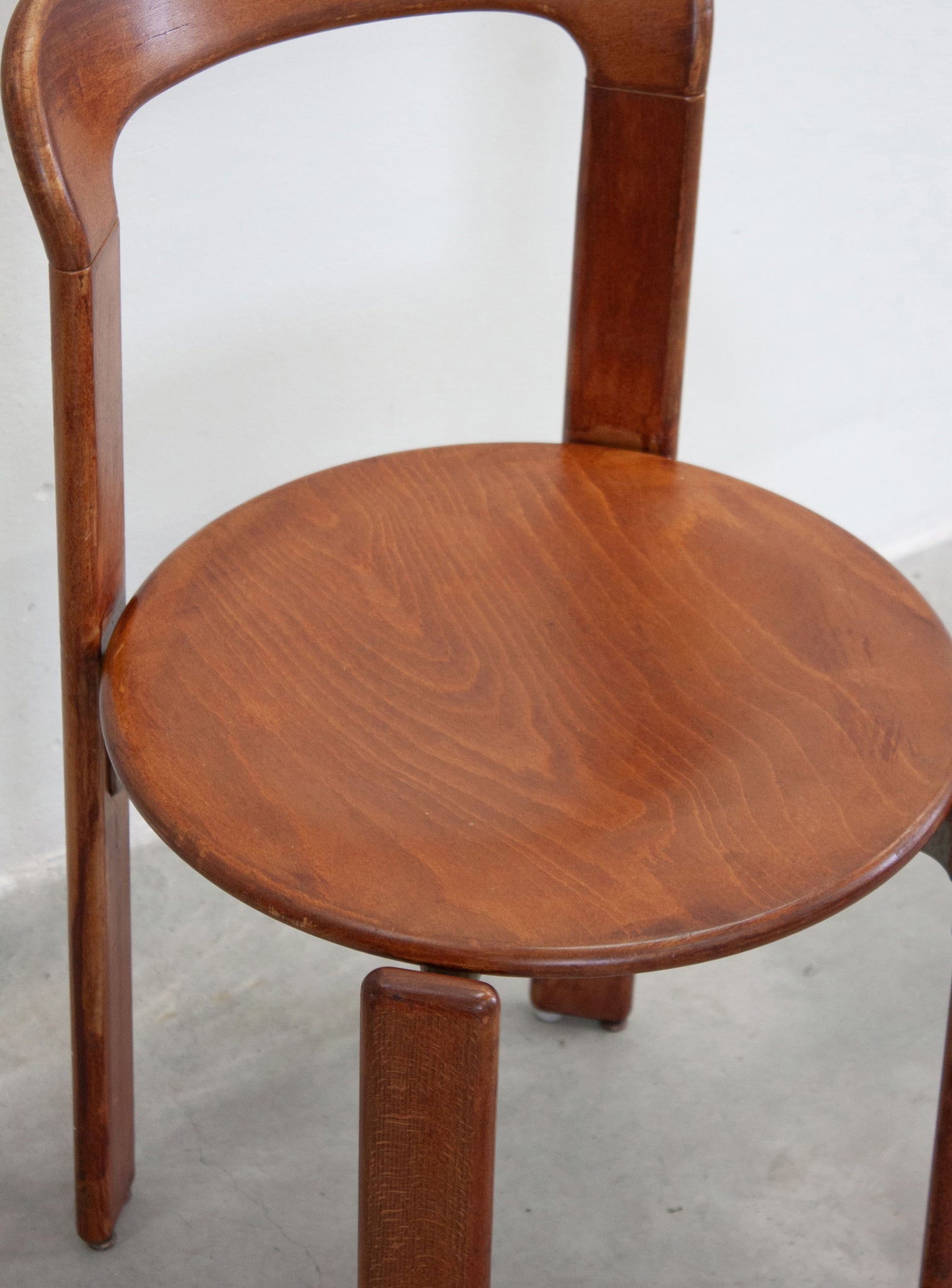 Dietiker Rey Dining Chairs by Bruno Rey (Brown)