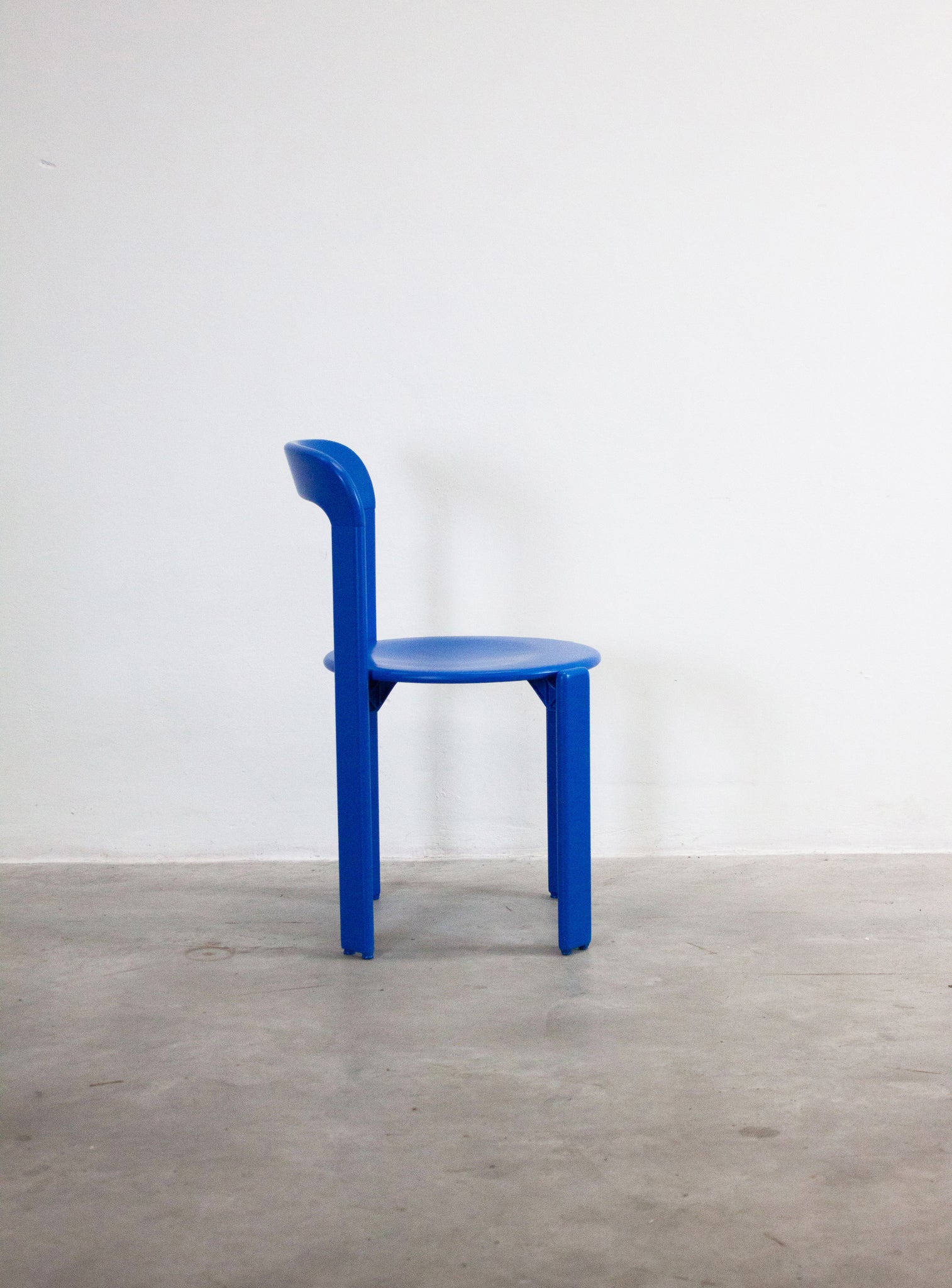 Dietiker Rey Dining Chairs by Bruno Rey (Cobalt Blue)